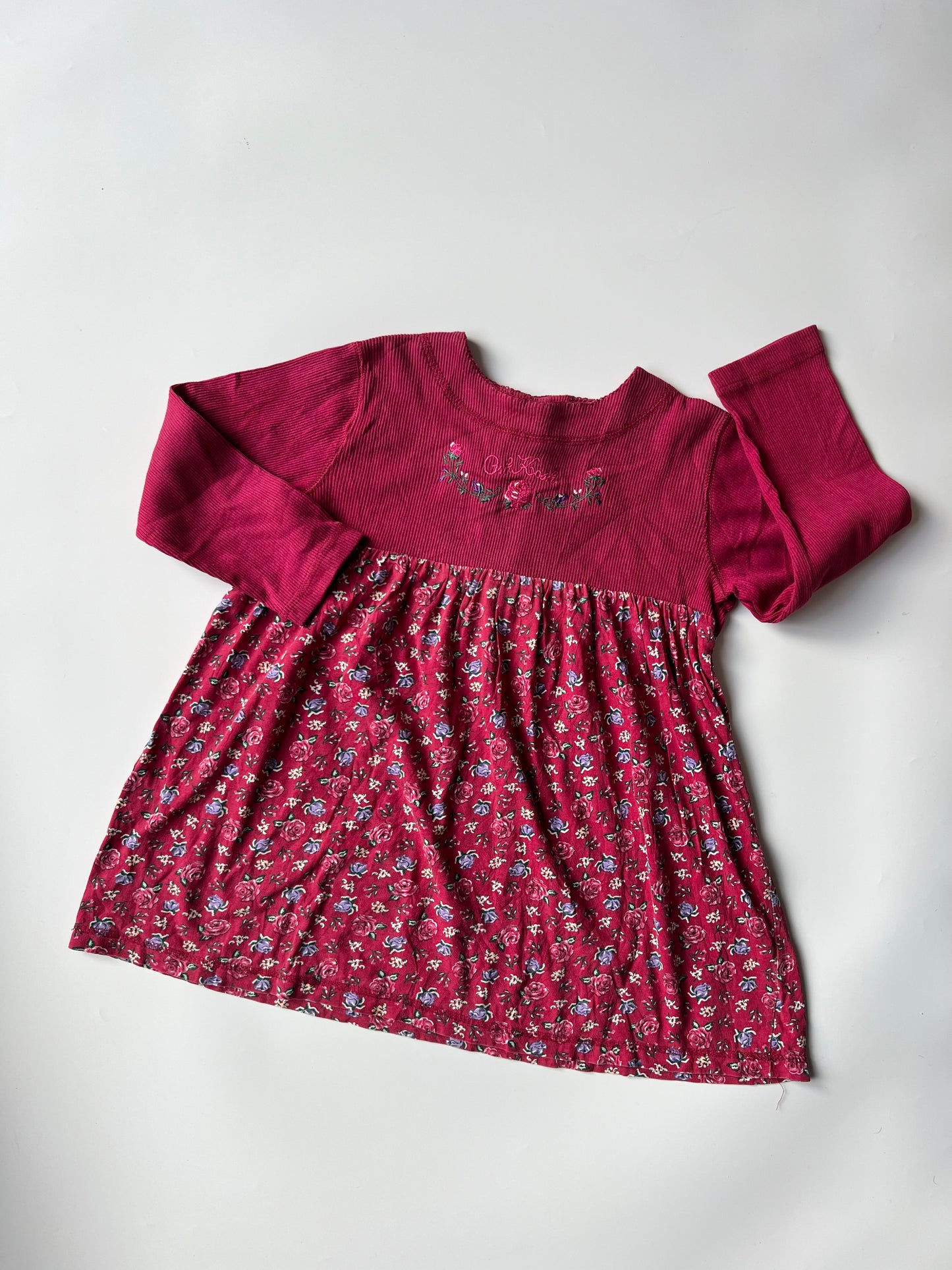 Vintage OshKosh Floral Dress 4 years