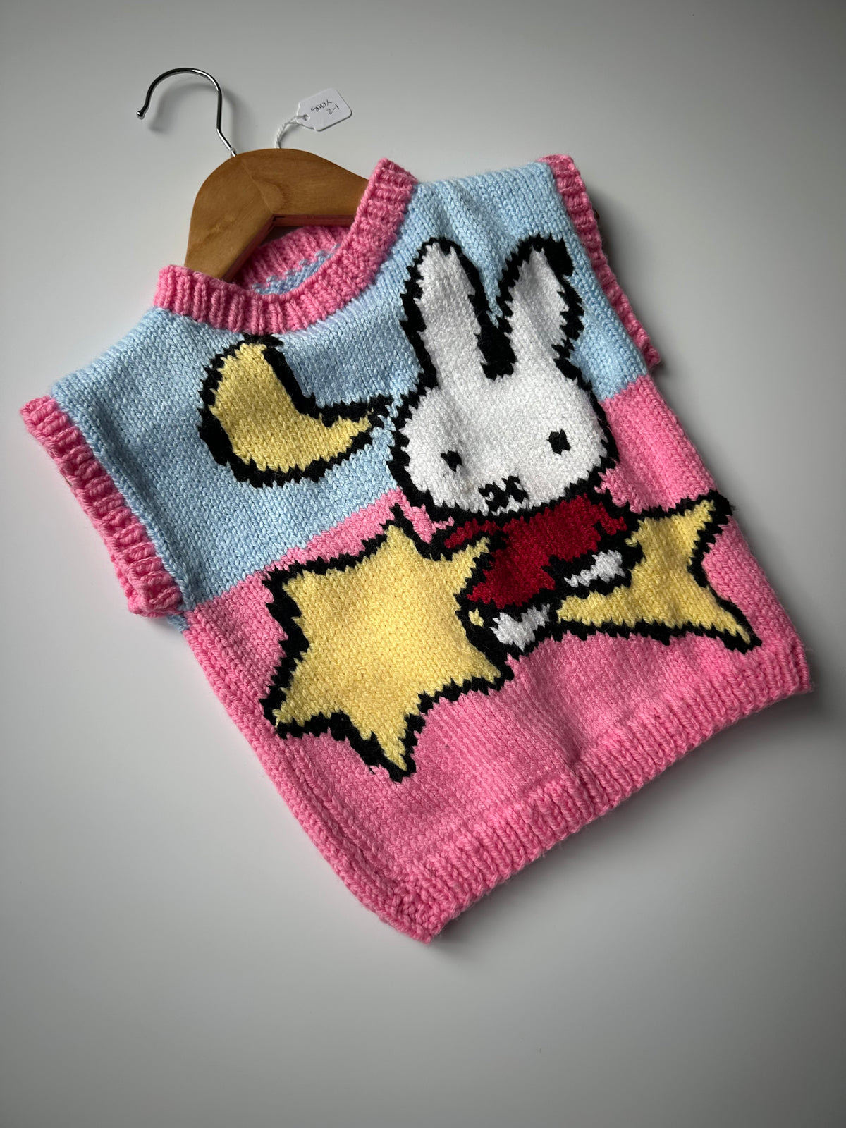 Hand-Knitted Miffy Vest 1-2 Years