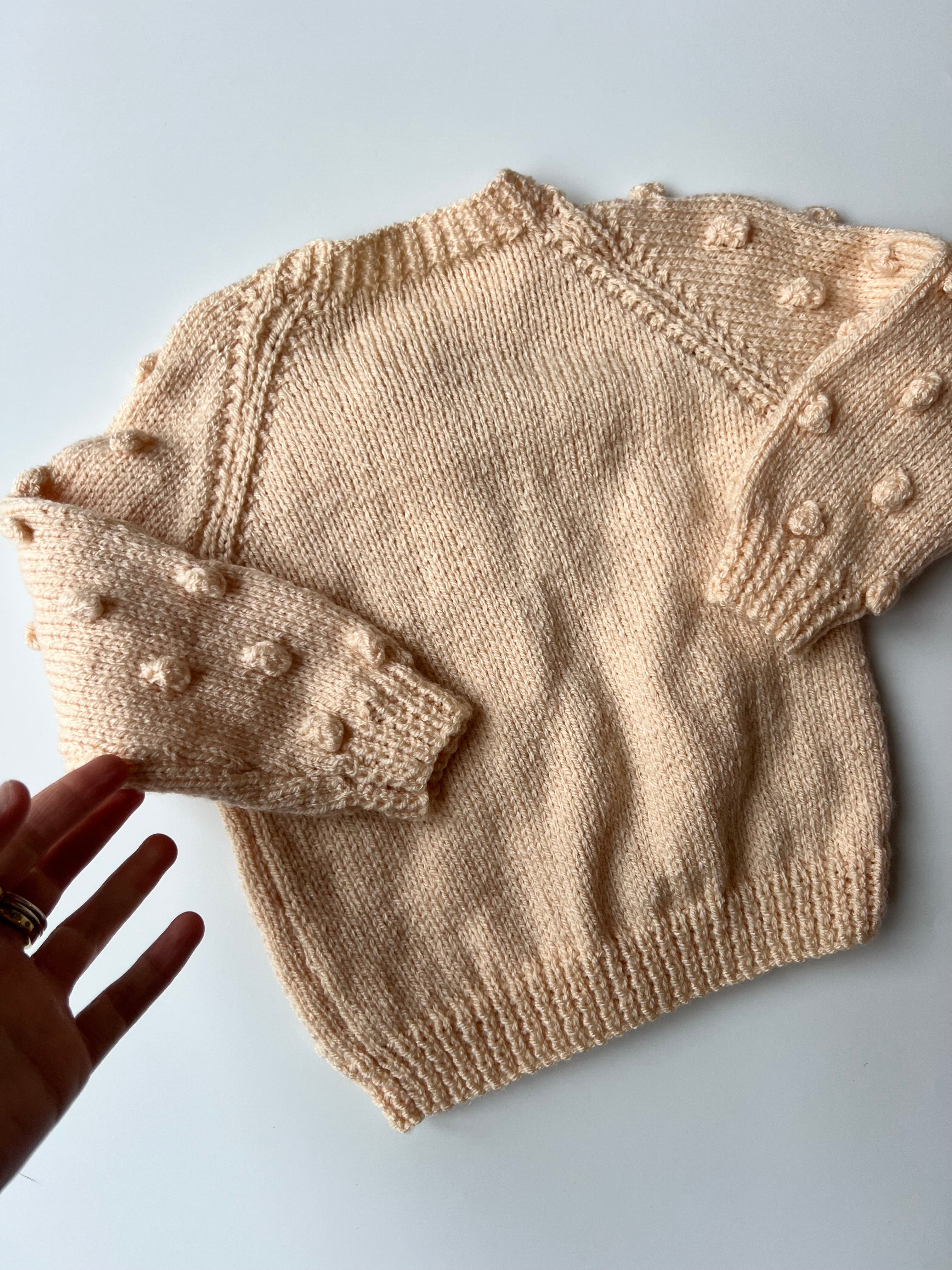 Hand Knitted Peach Knit 18-24 Months