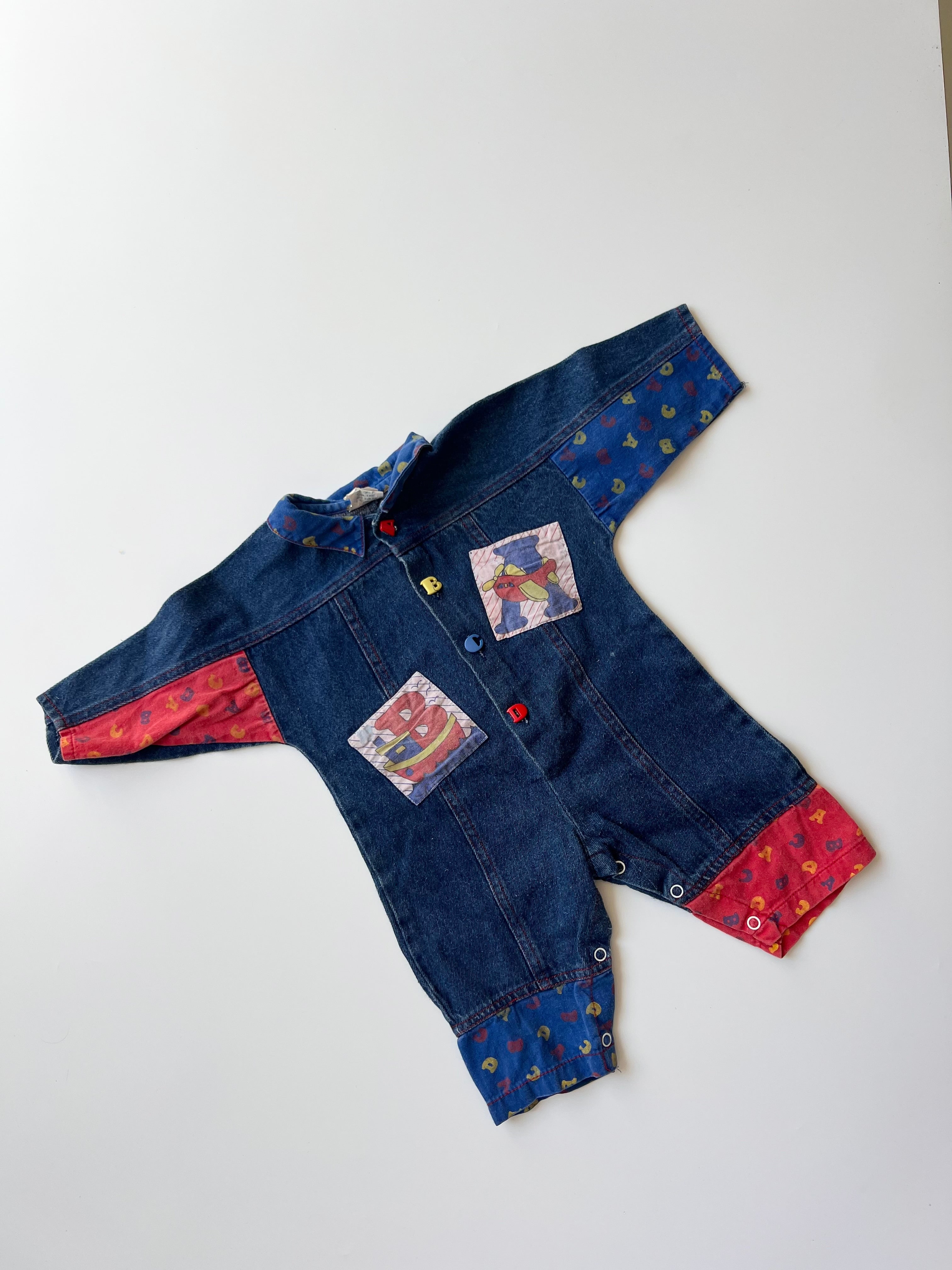Vintage Hopscotch Boilersuit 0-6 Months