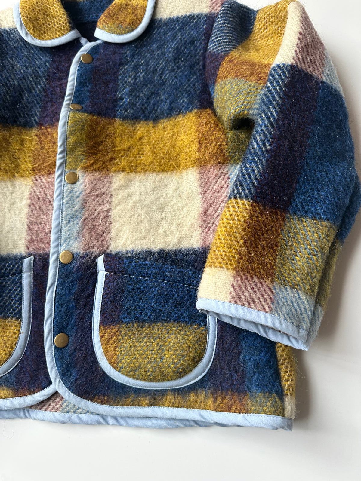 Upcycled Wool Blanket Jacket 6-8 Years