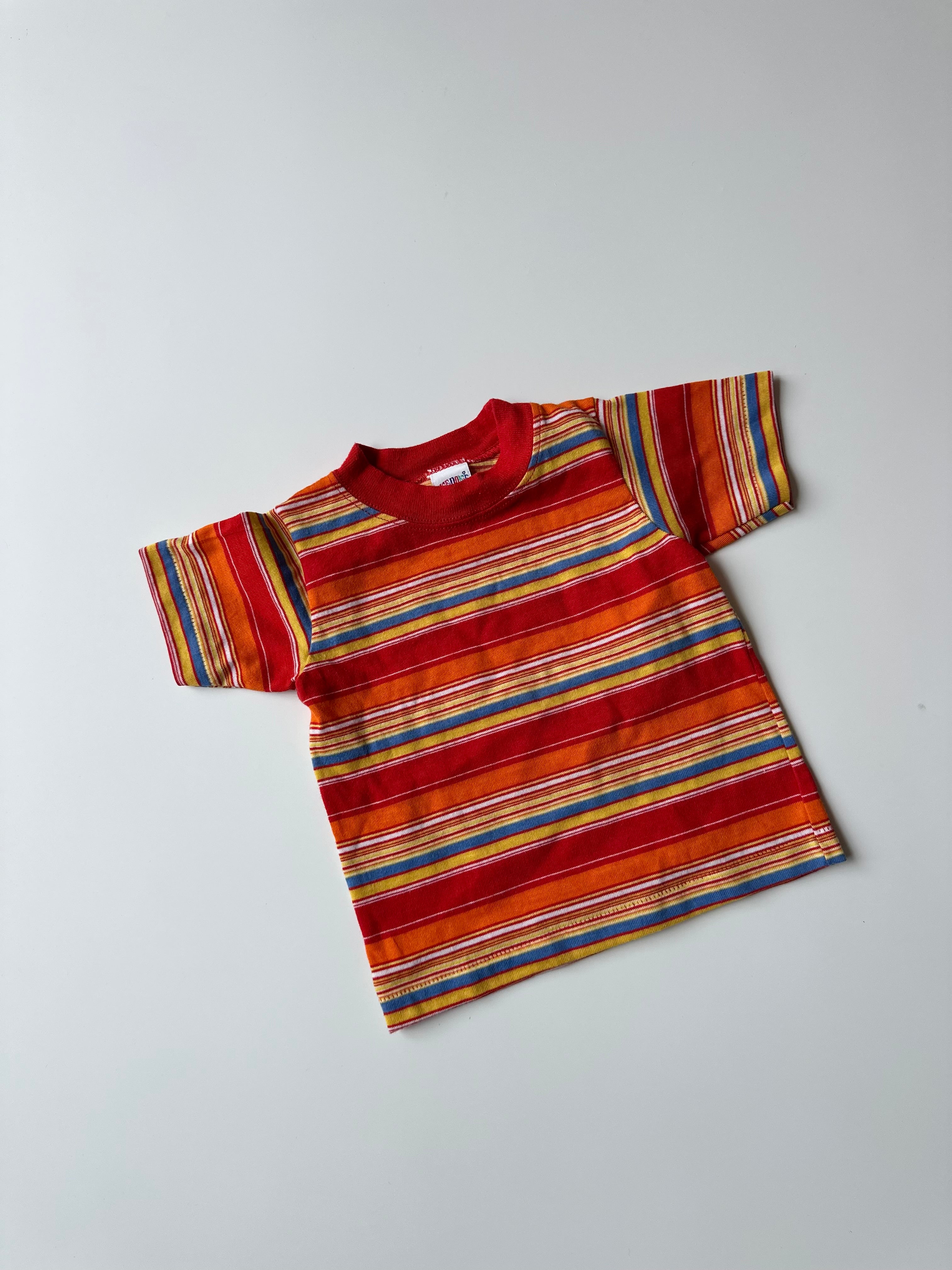 Vintage Rainbow Striped T-Shirt 6-12 Months