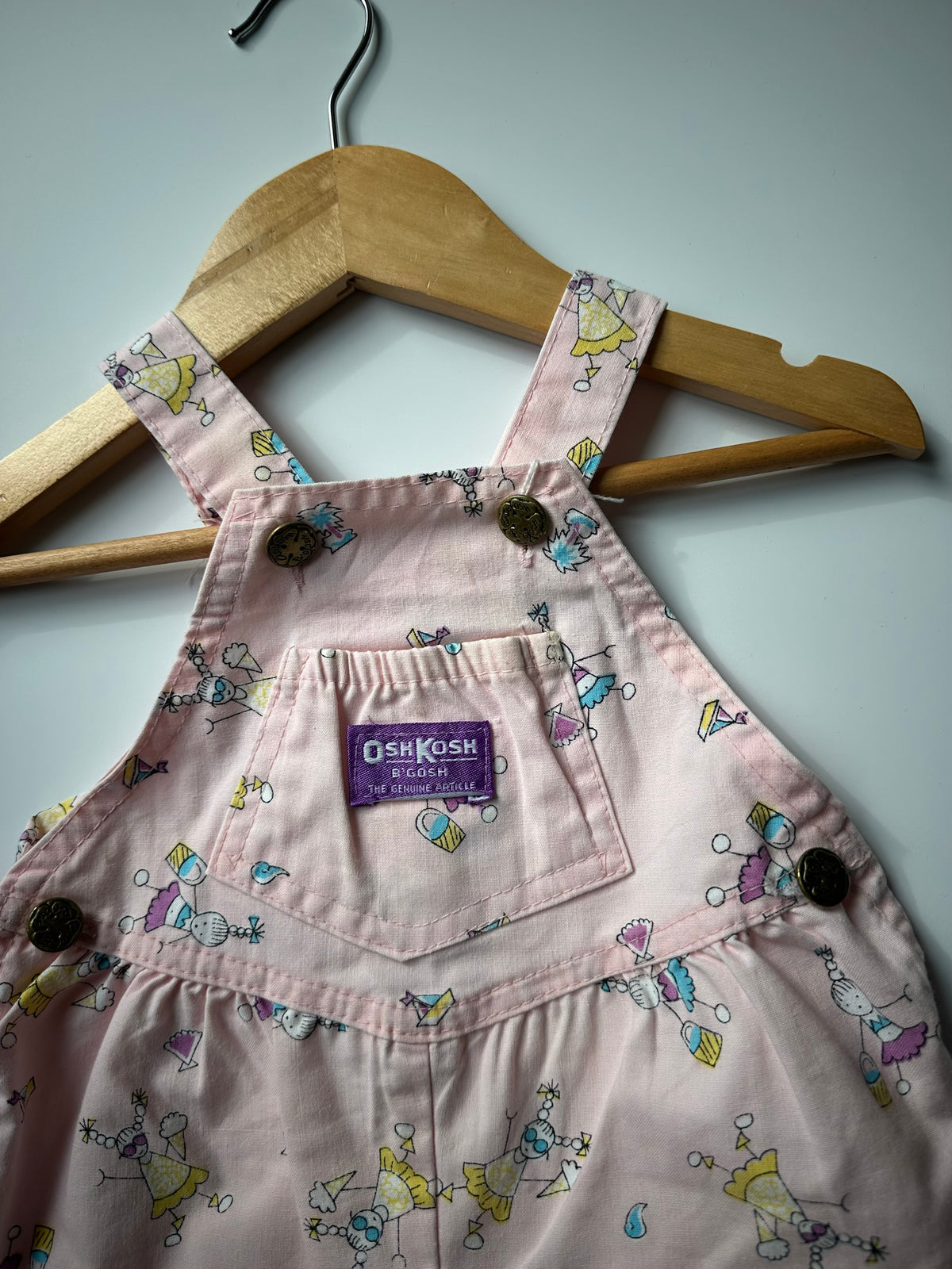 Pink OshKosh Shorteralls 12-18 Months