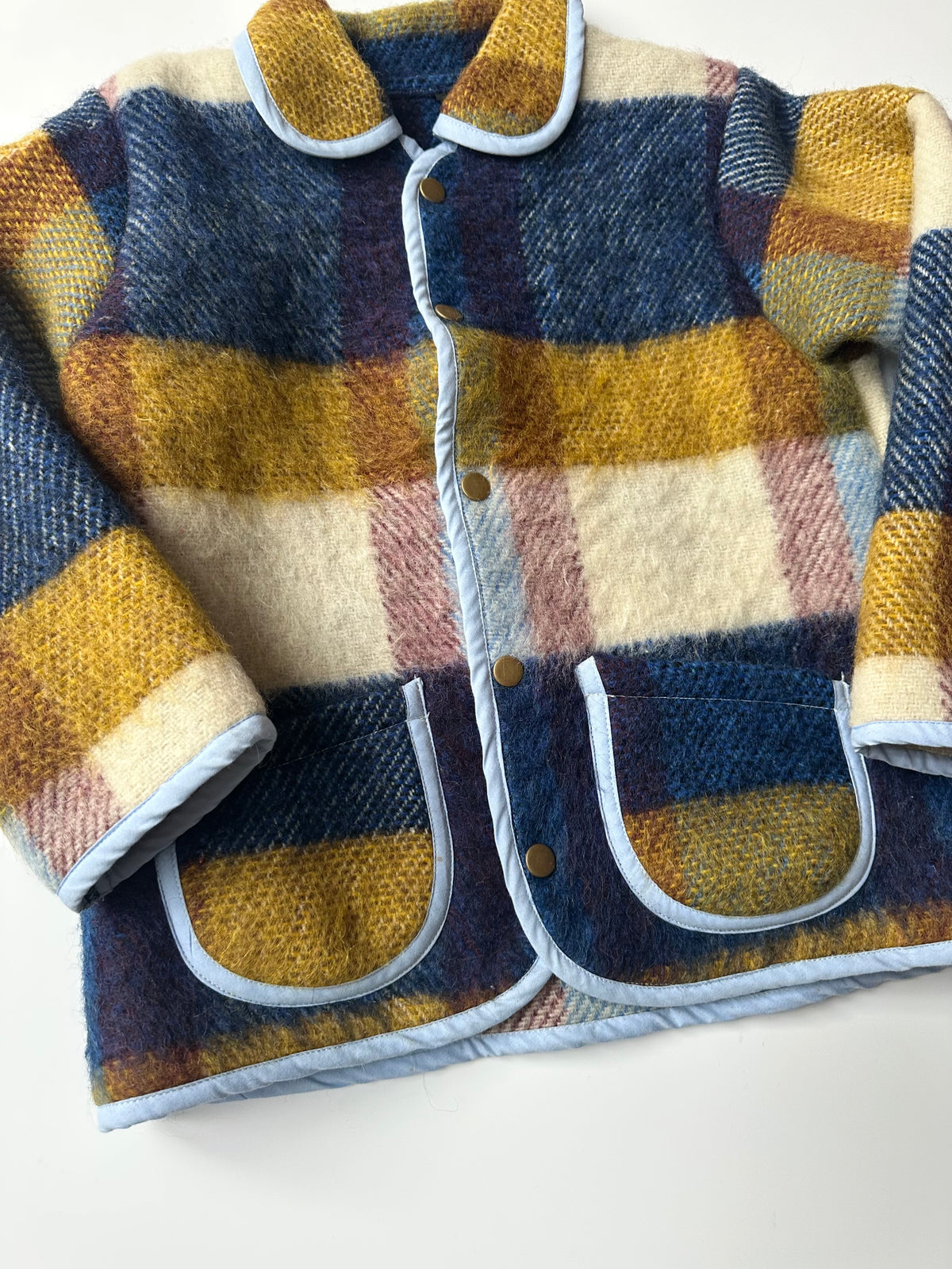 Upcycled Wool Blanket Jacket 6-8 Years
