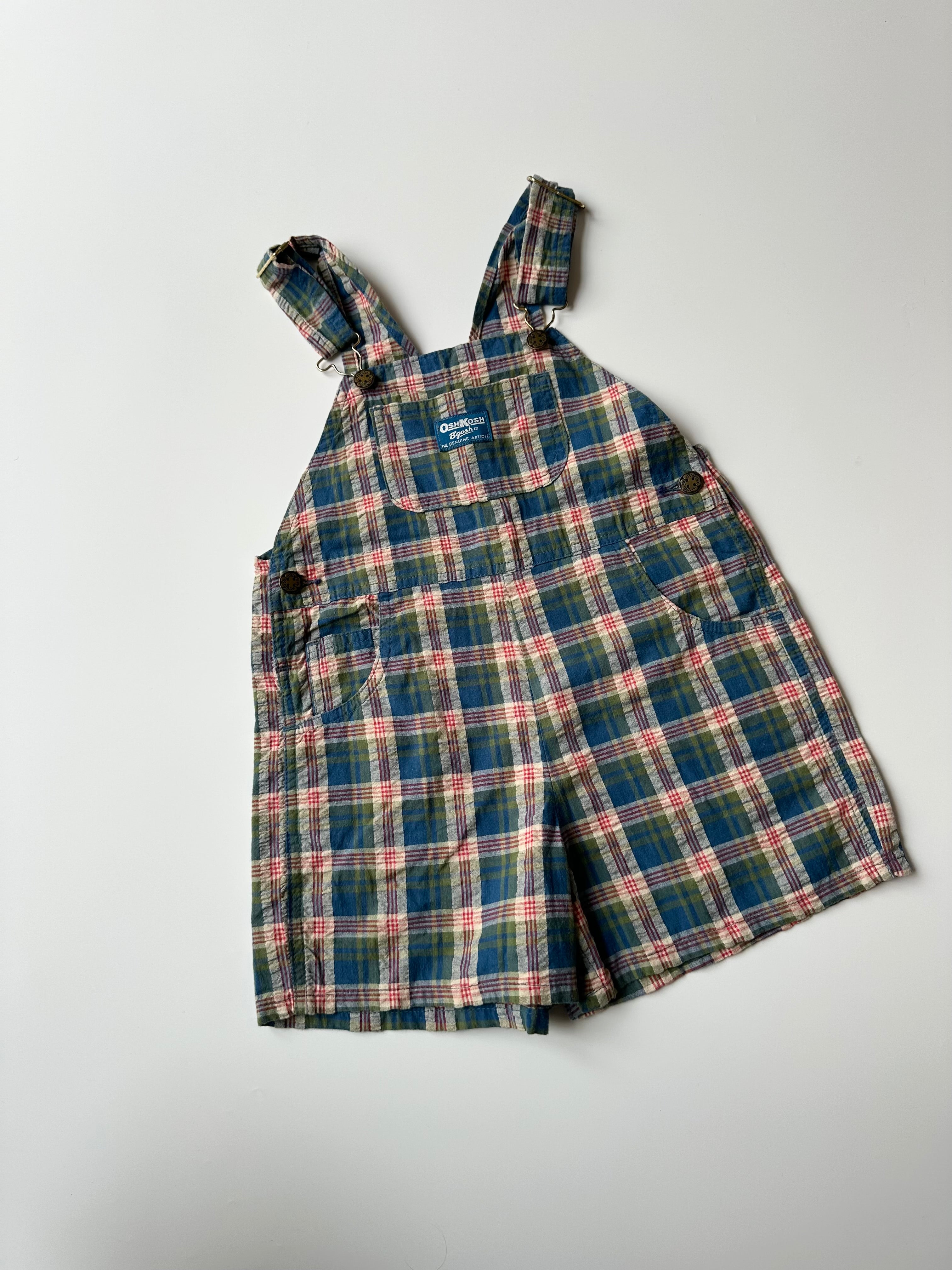 Vintage Kids OshKosh Light Dungaree Shorts 4 Years