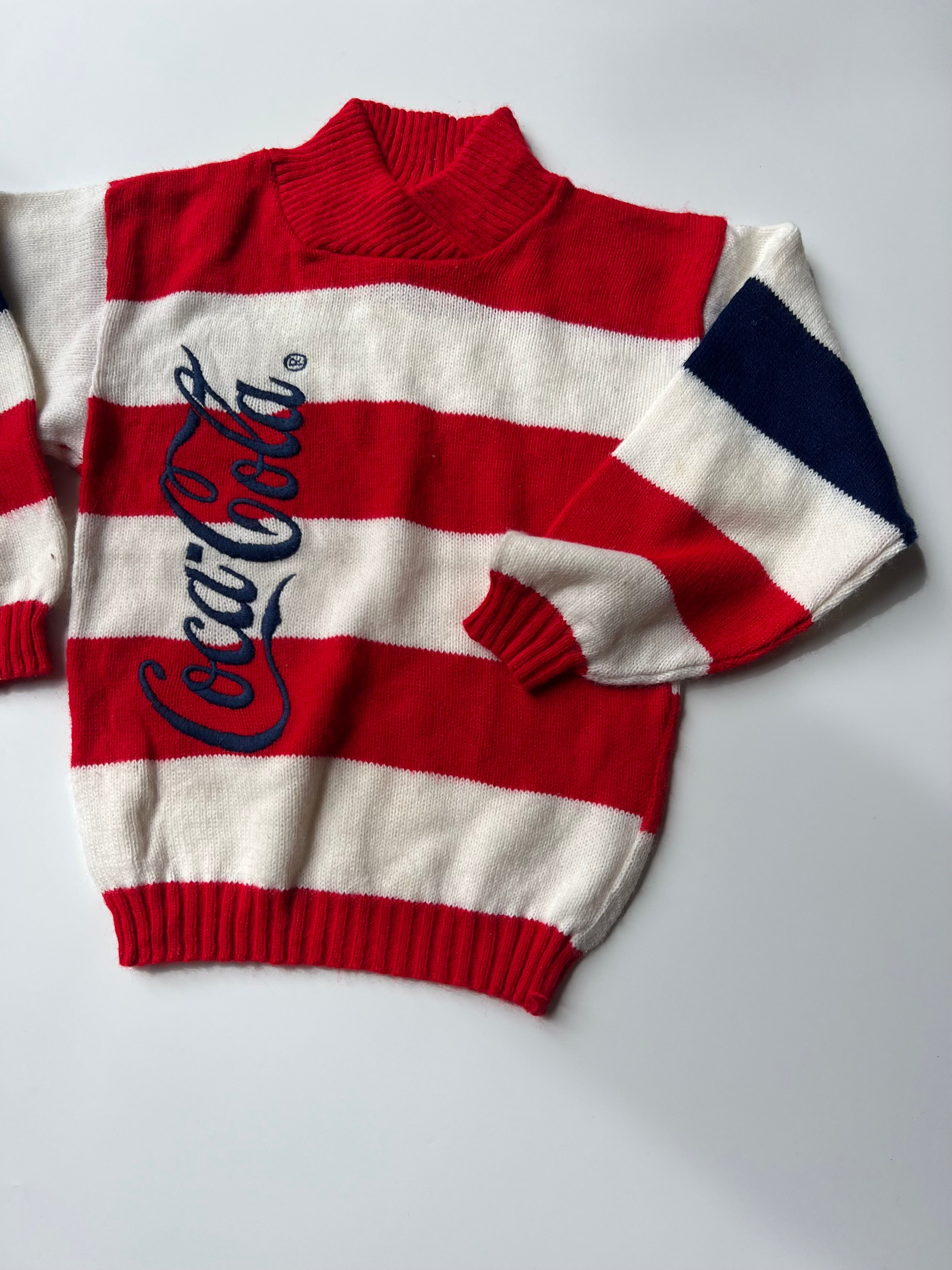Vintage Coca Cola knitted Jumper 4-6 years
