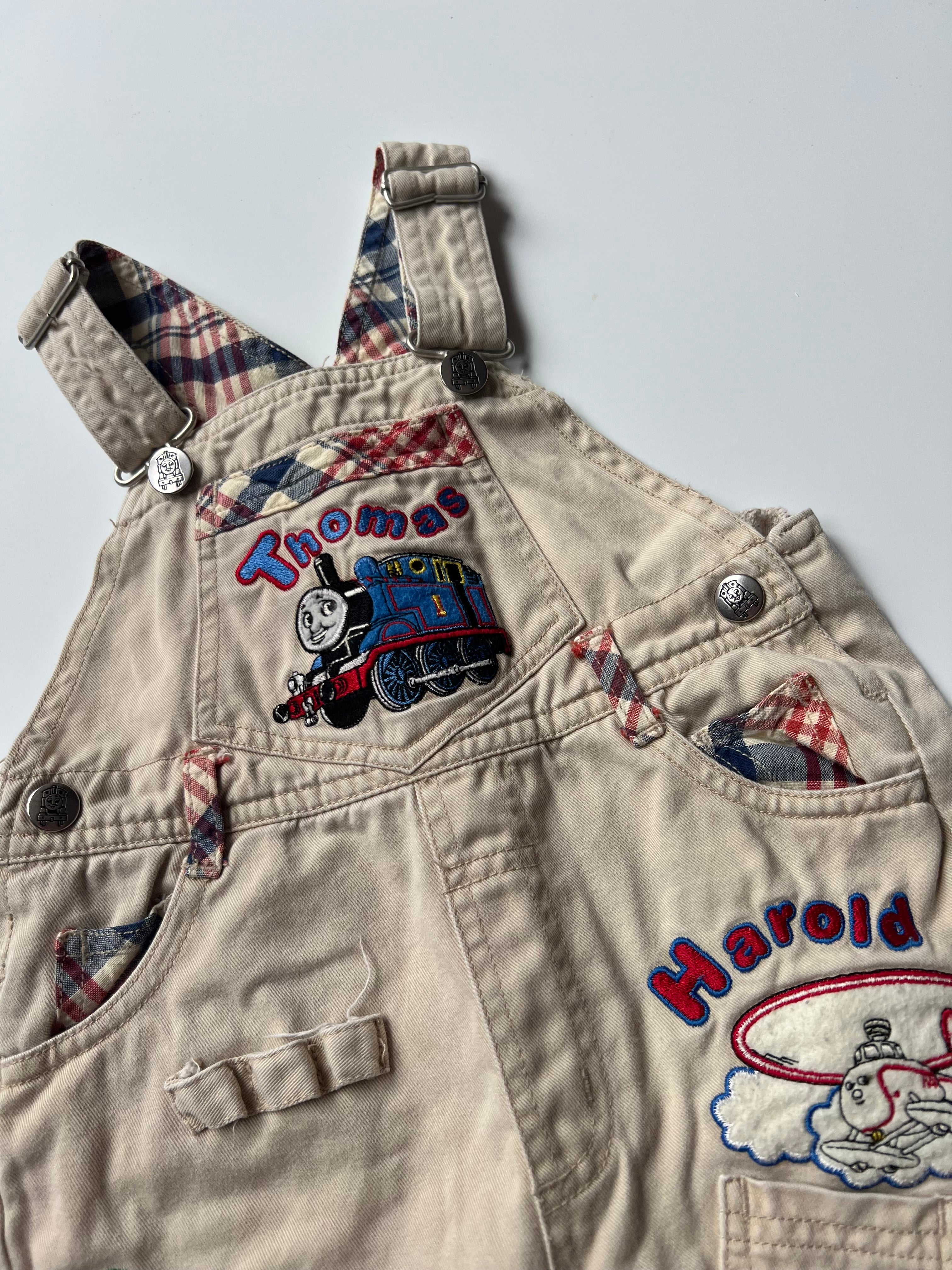 Vintage Thomas The Tank Engine Dungarees 1-2 Years