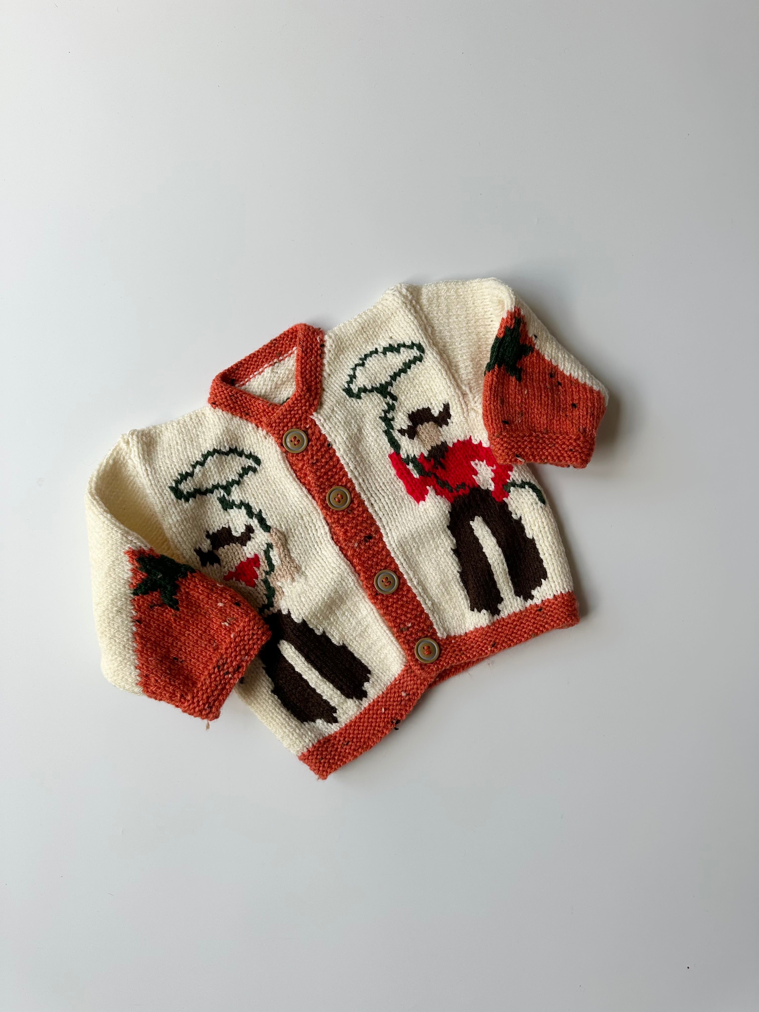 Hand-Knitted Cowboy/girl Jumper 18-36 Months