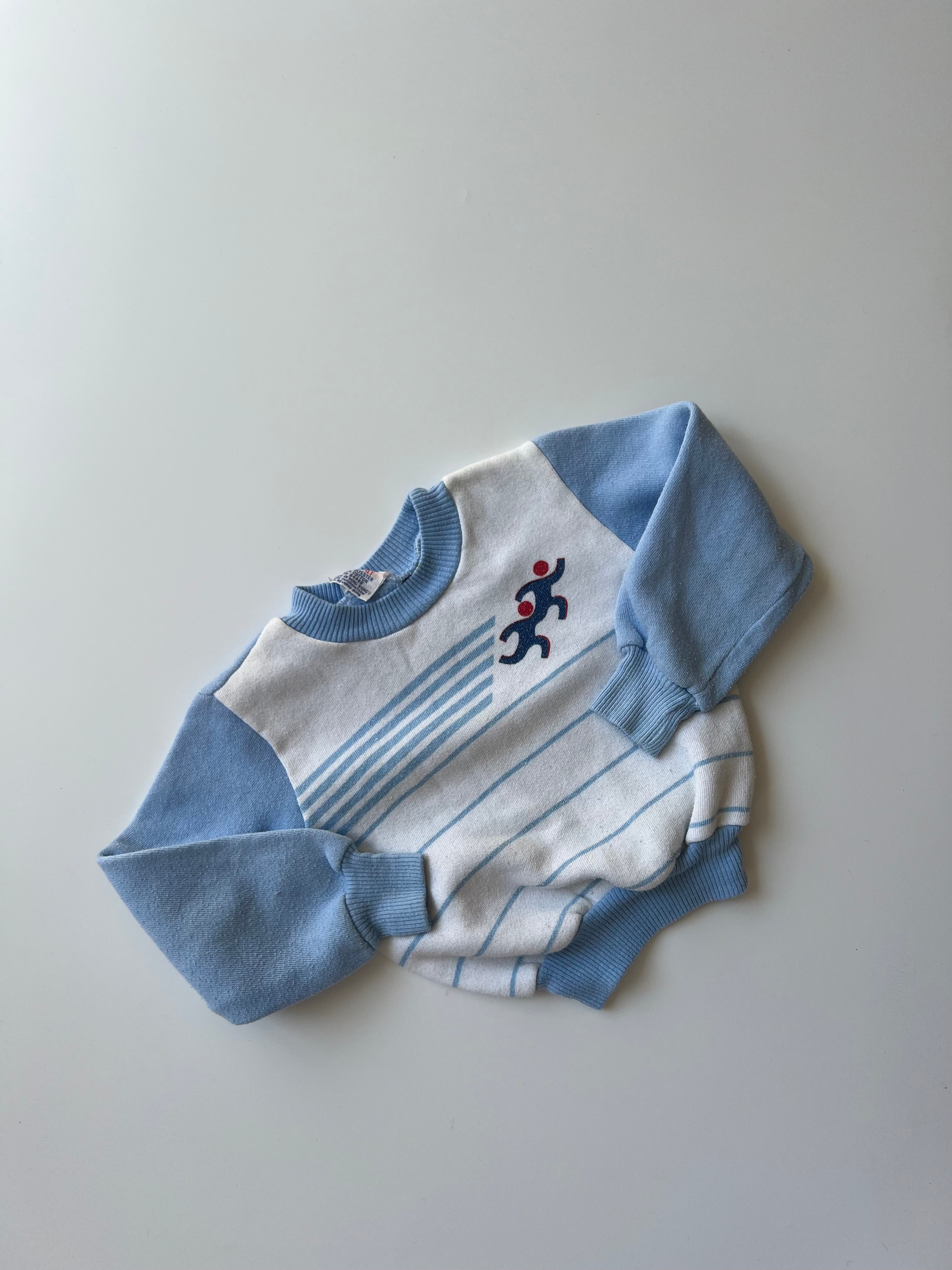 Vintage Blue Sports Sweatshirt 3 years