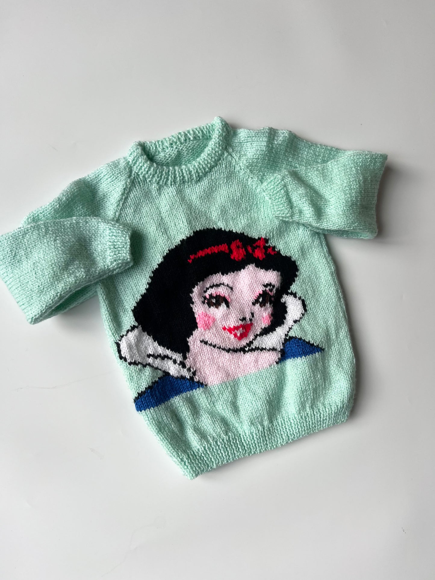 Hand Knitted Snow White Jumper 18-24 Months