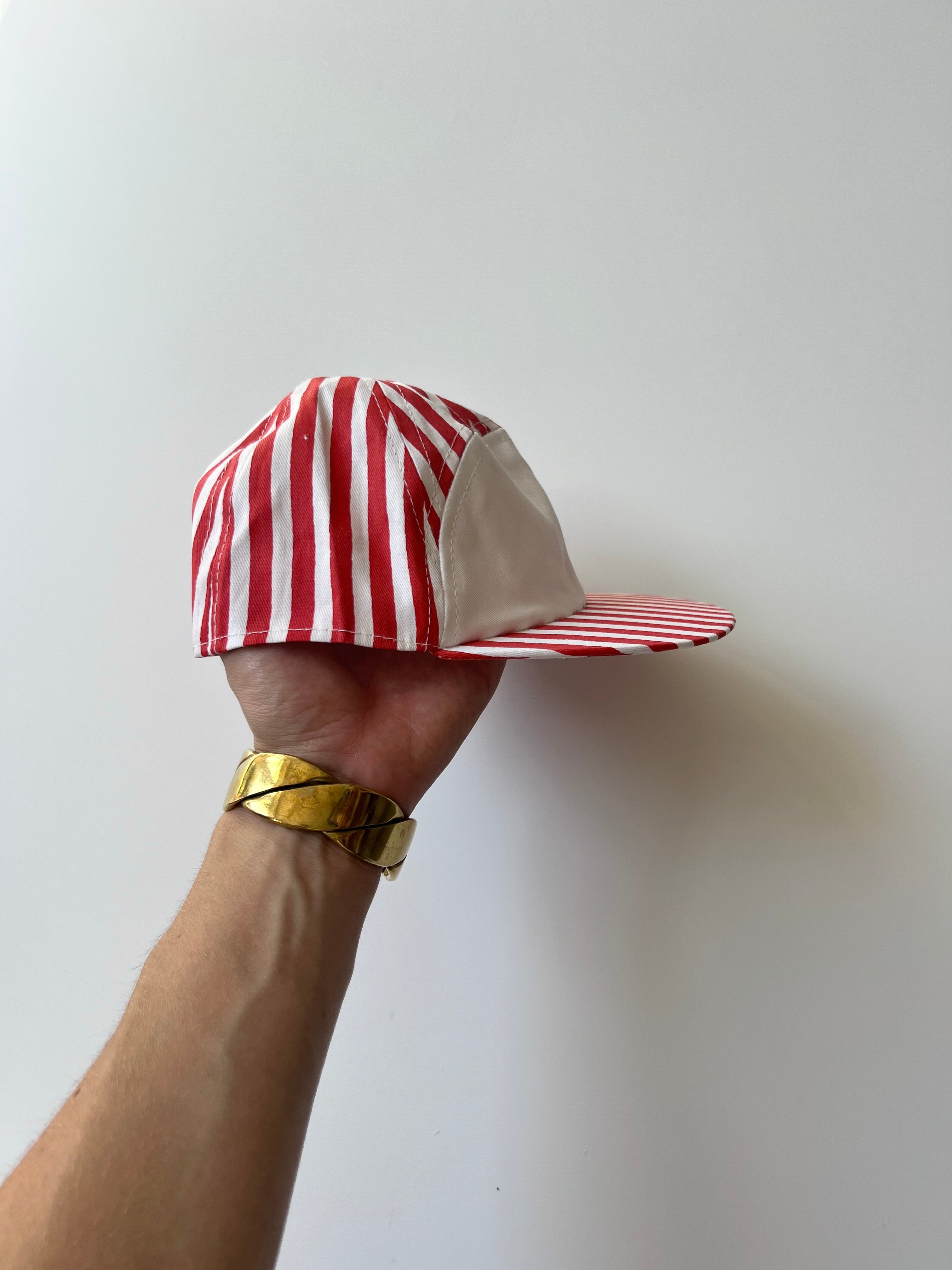 Vintage Candy Stripe Red Cap 1-2 Years