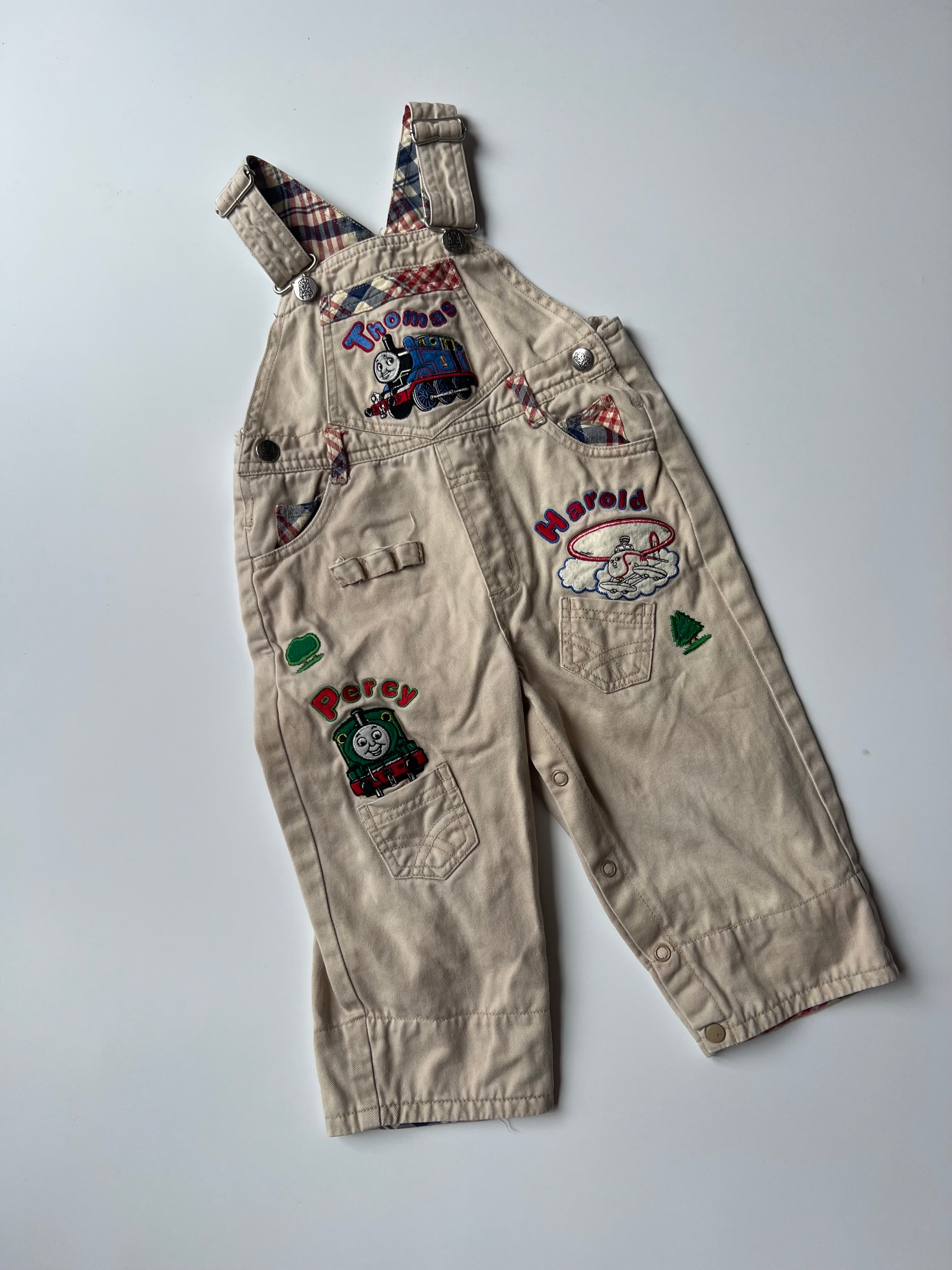 Vintage Thomas The Tank Engine Dungarees 1-2 Years