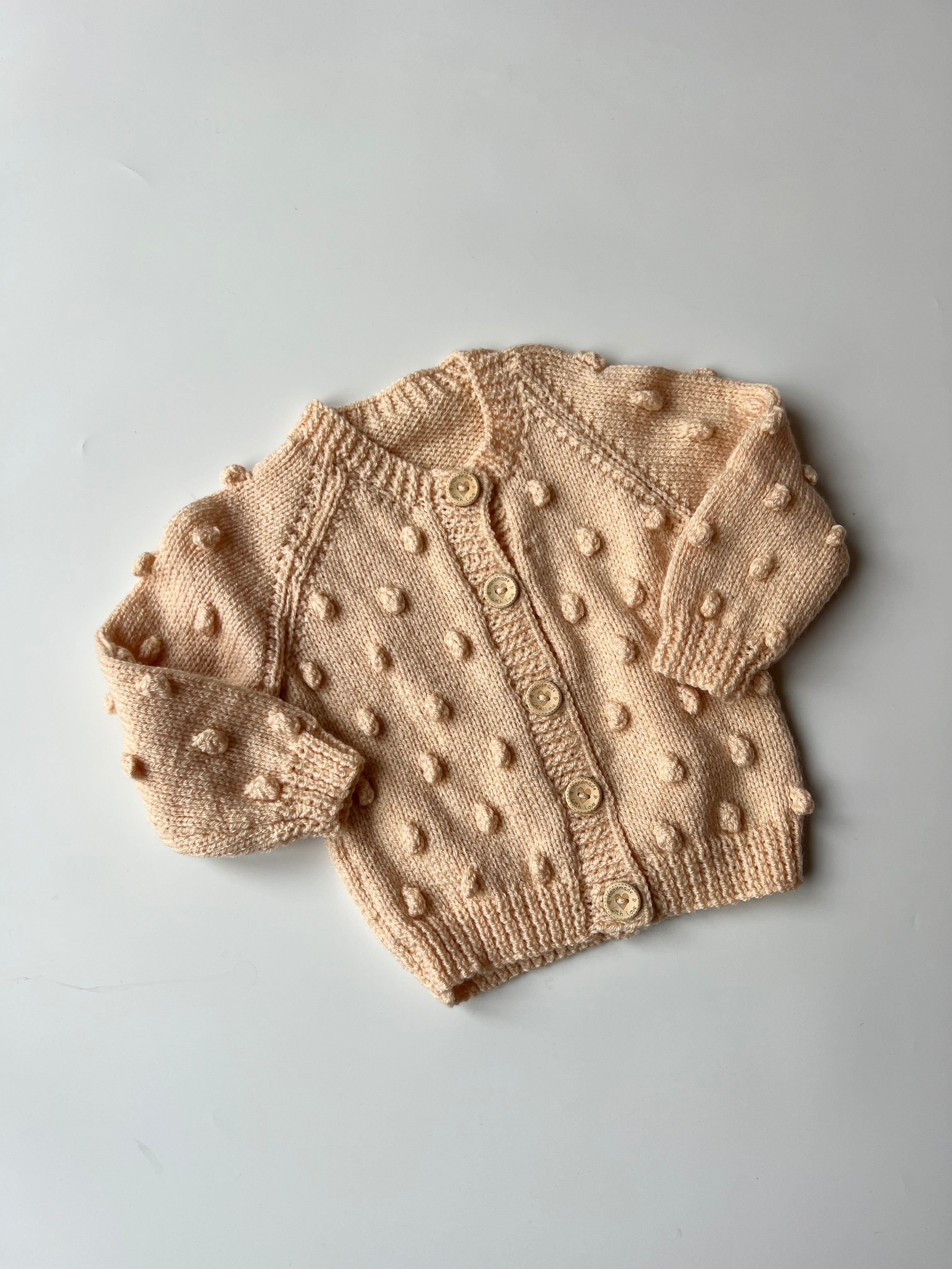 Hand Knitted Peach Knit 18-24 Months