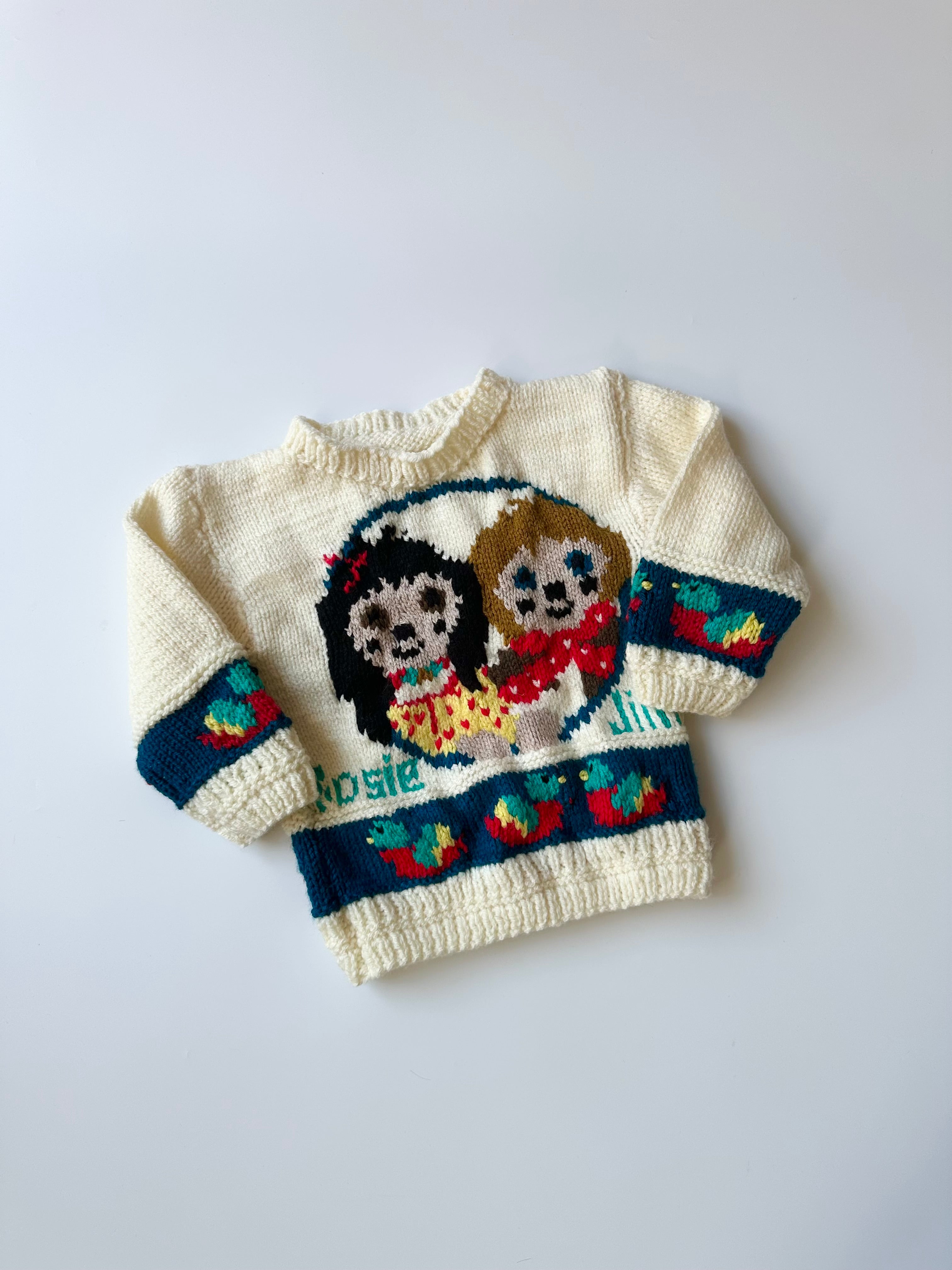 Hand Knitted Rosie & Jim Jumper 2-3 Years