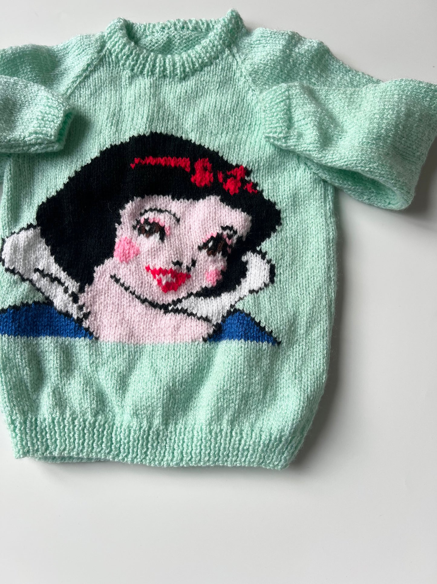 Hand Knitted Snow White Jumper 18-24 Months