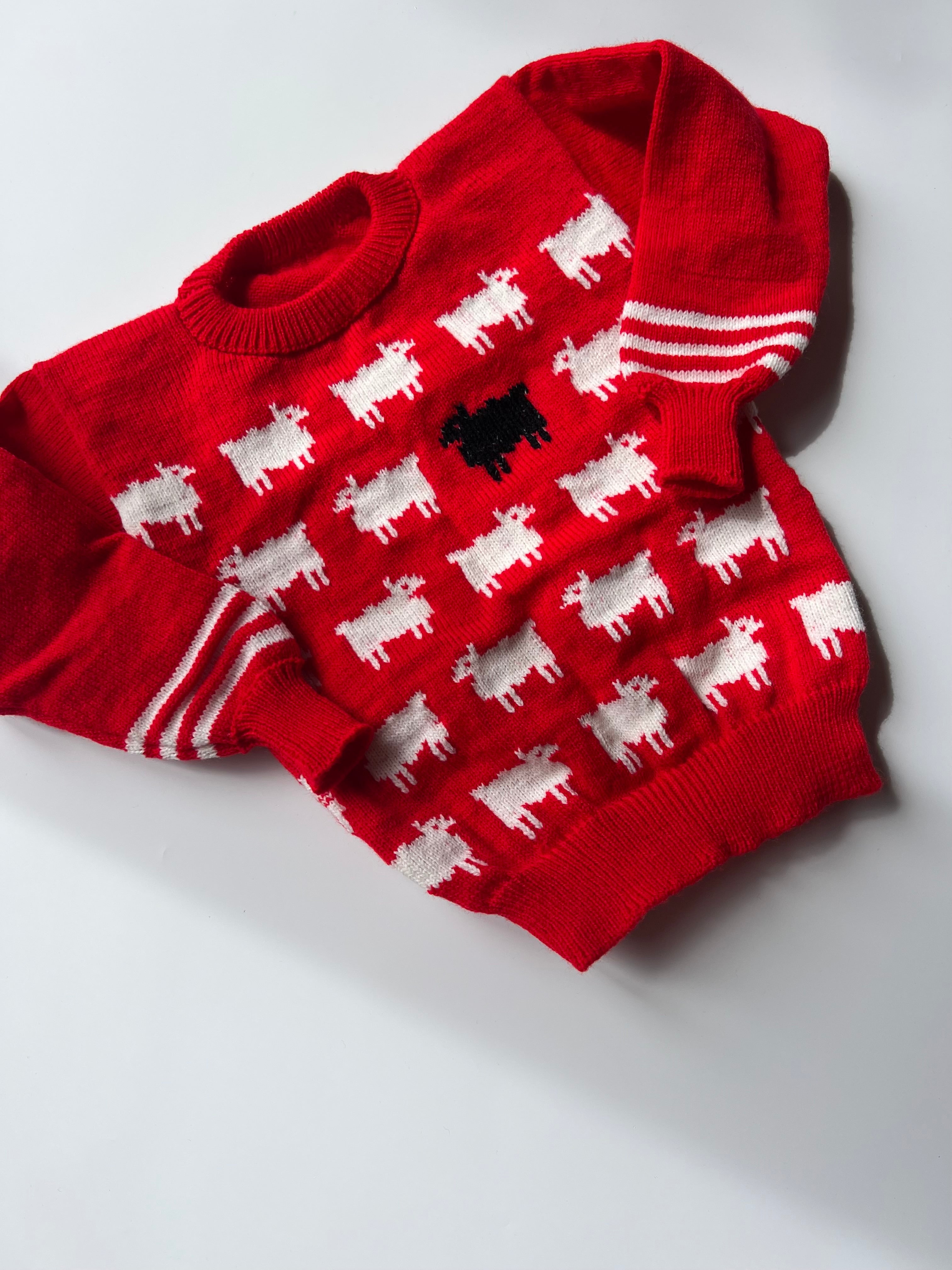 Knitted Lamb Jumper (Hello Princess Di!) 3 years