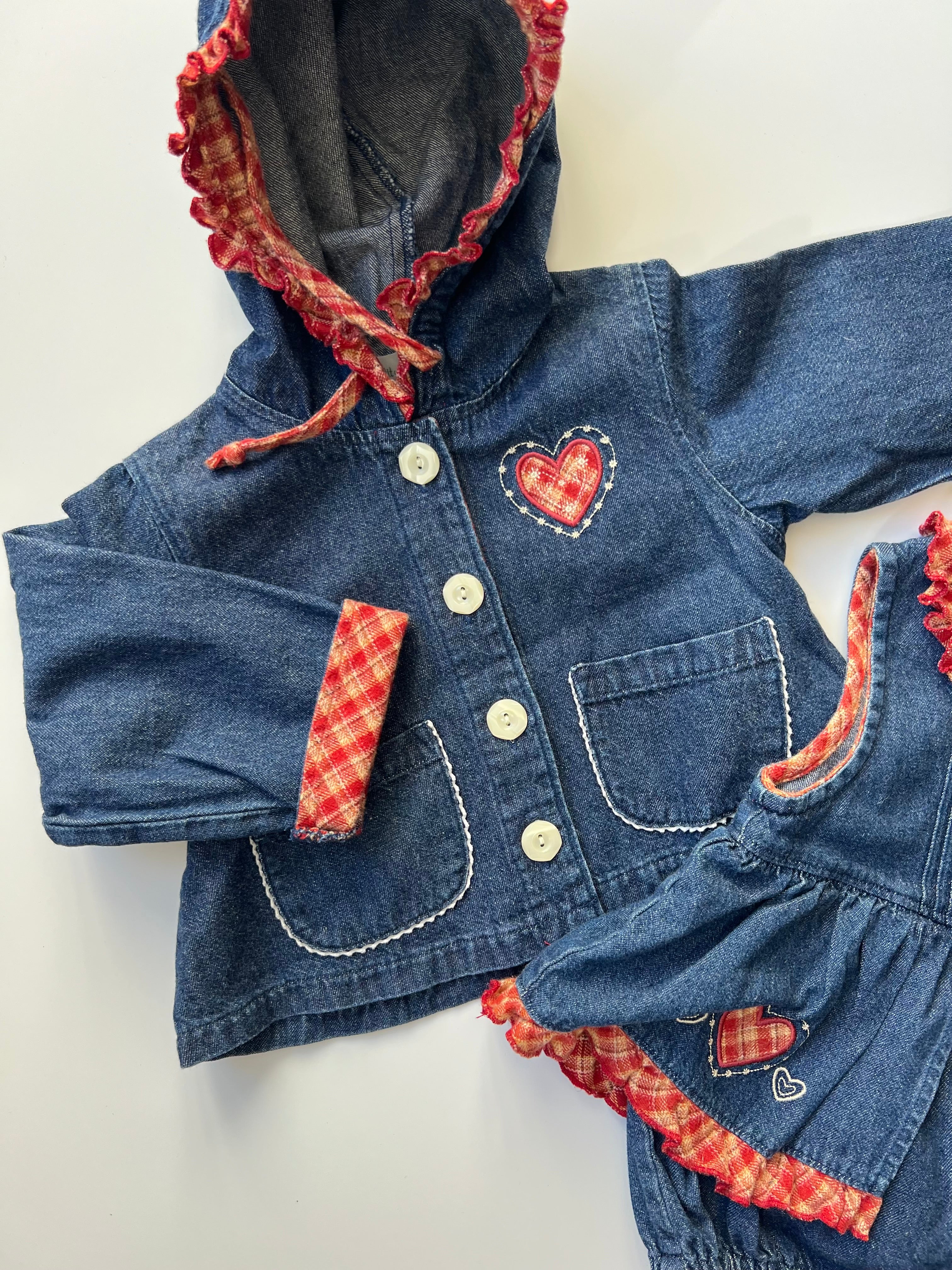 Vintage Petit Angelina Romper & Jacket Set 9-12 Months