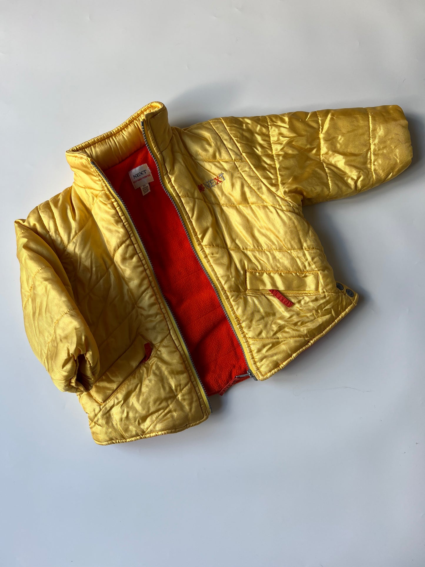 Vintage Next Yellow Puffer Jacket in Yellow 3-4 years