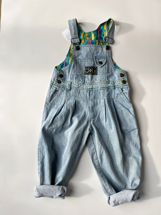 Vintage Denim Dungarees 4 years
