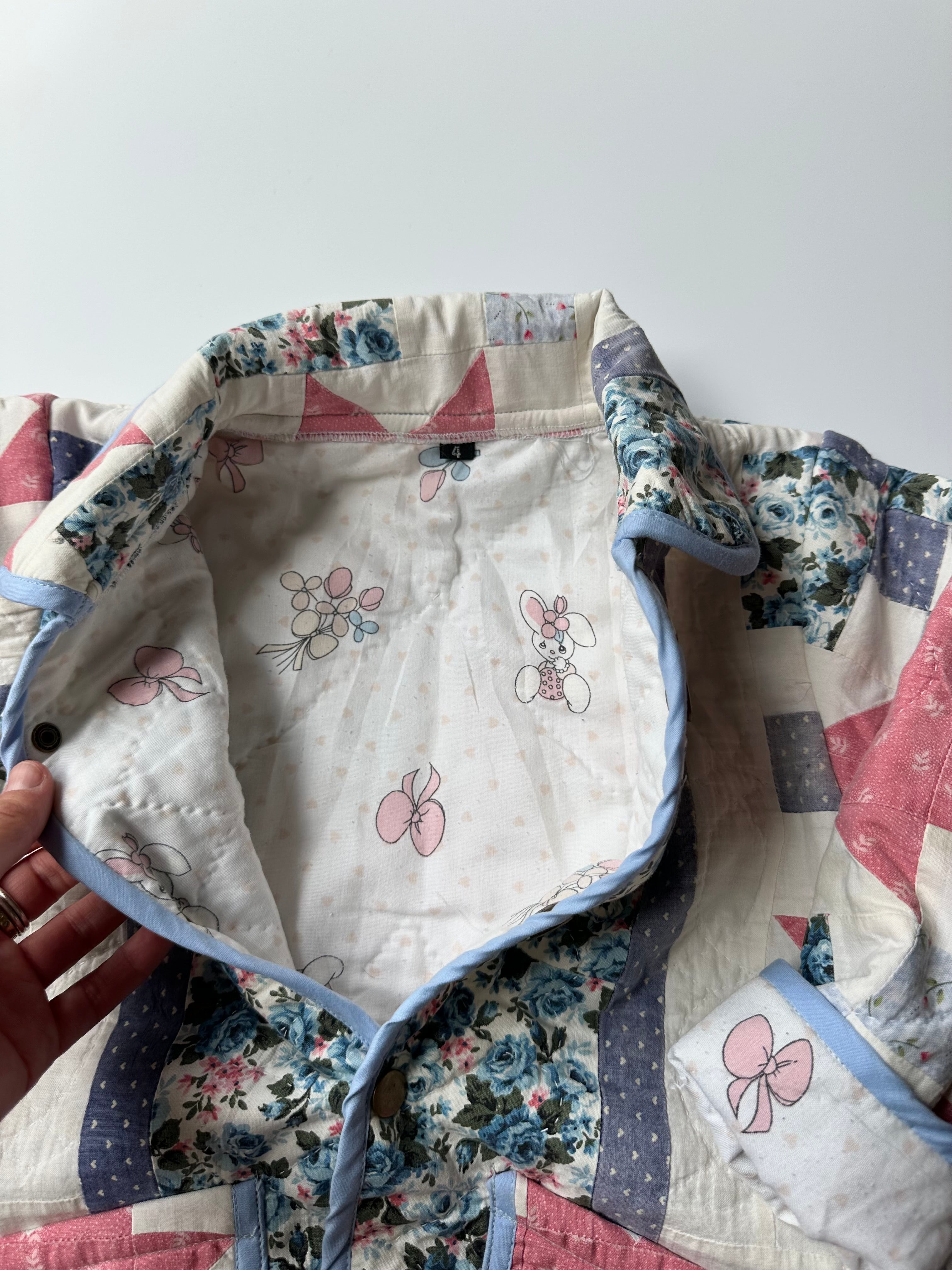 Upcycled Quilt Jacket 4 Years