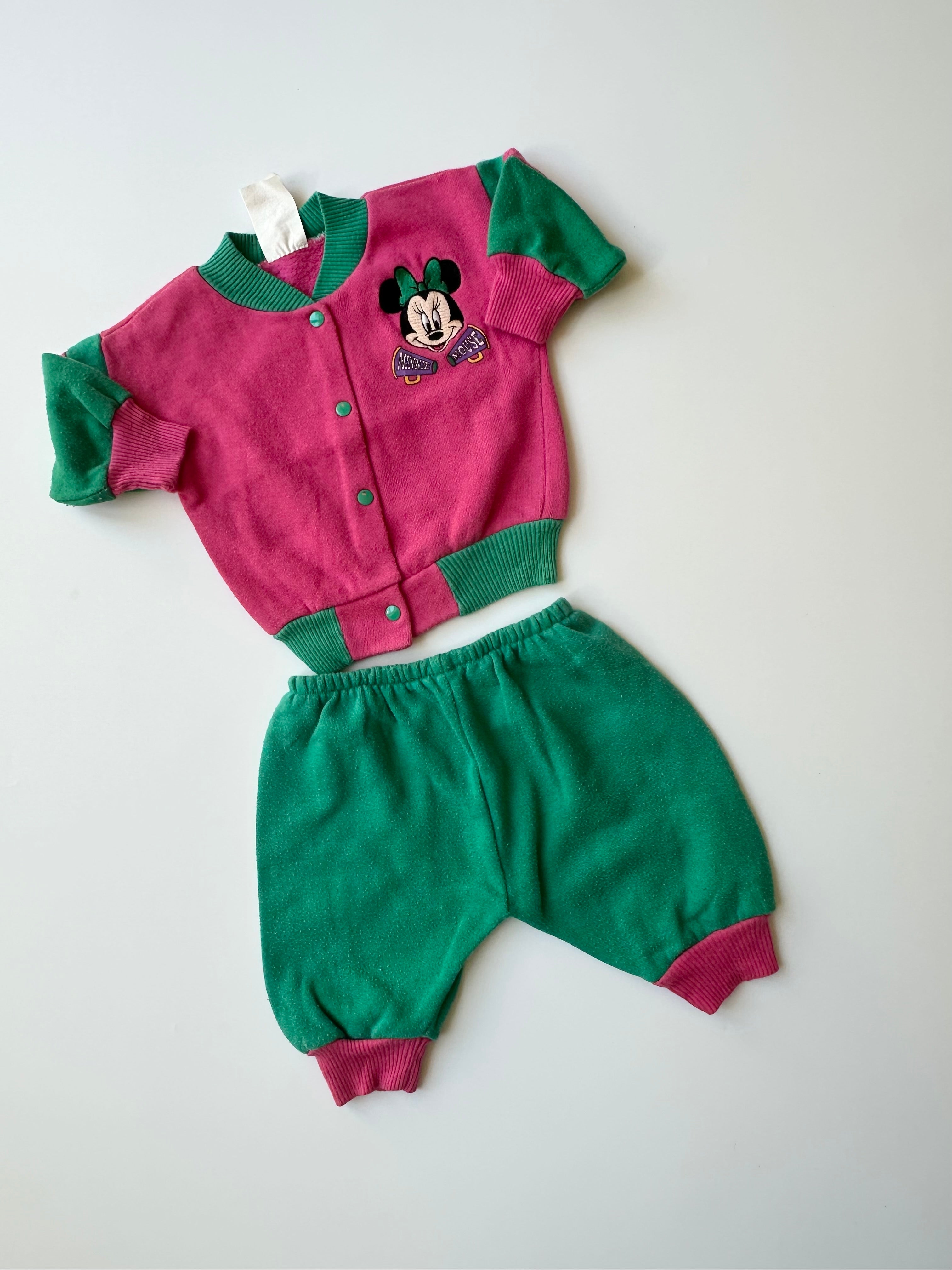 Vintage Disney Merch ❤️ Mickey's Stuff for Kids Brand Minnie Mouse Tracksuit 0-6 Months