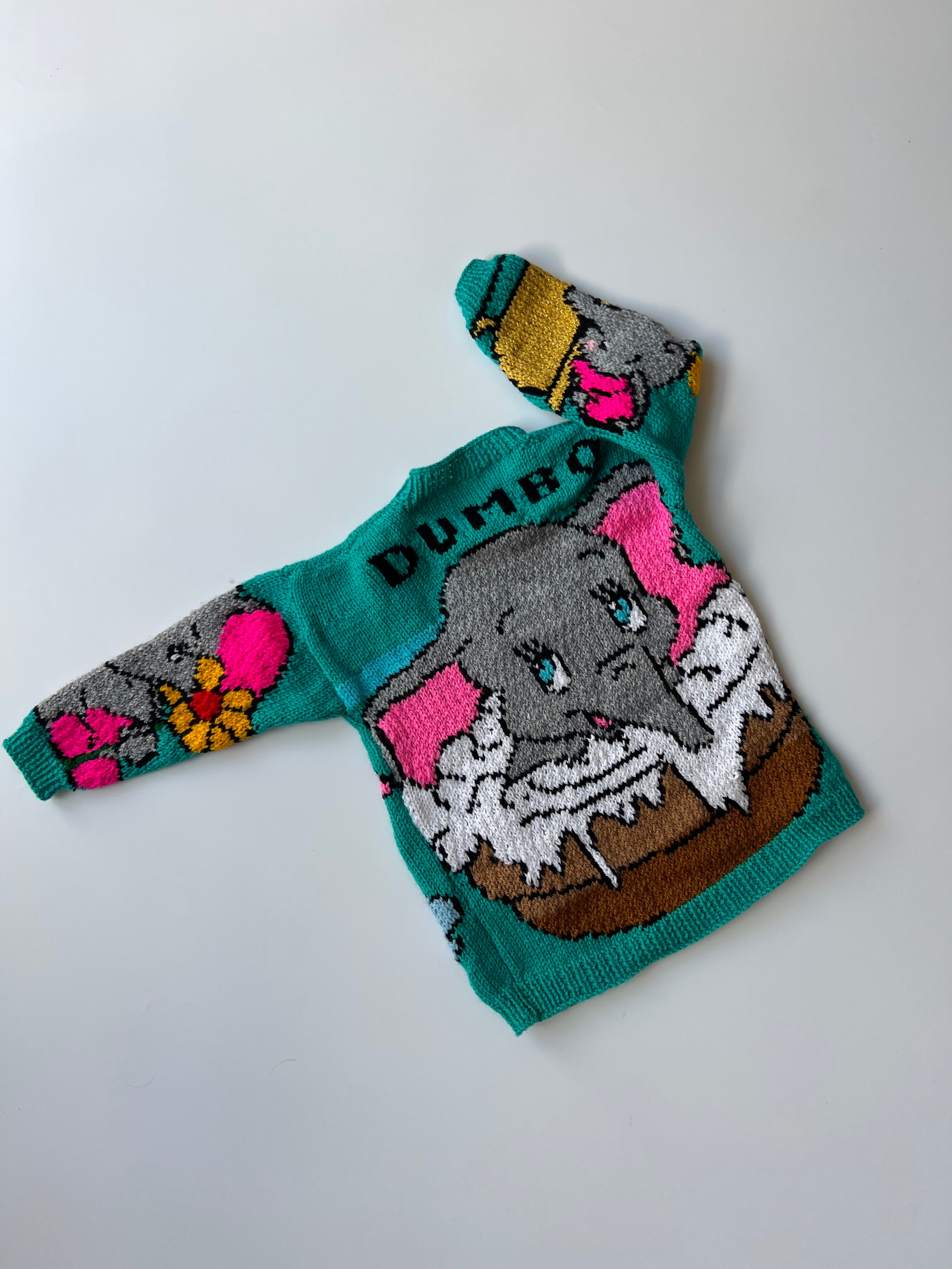 Hand Knitted Children’s Dumbo Jumper 2-4 Years