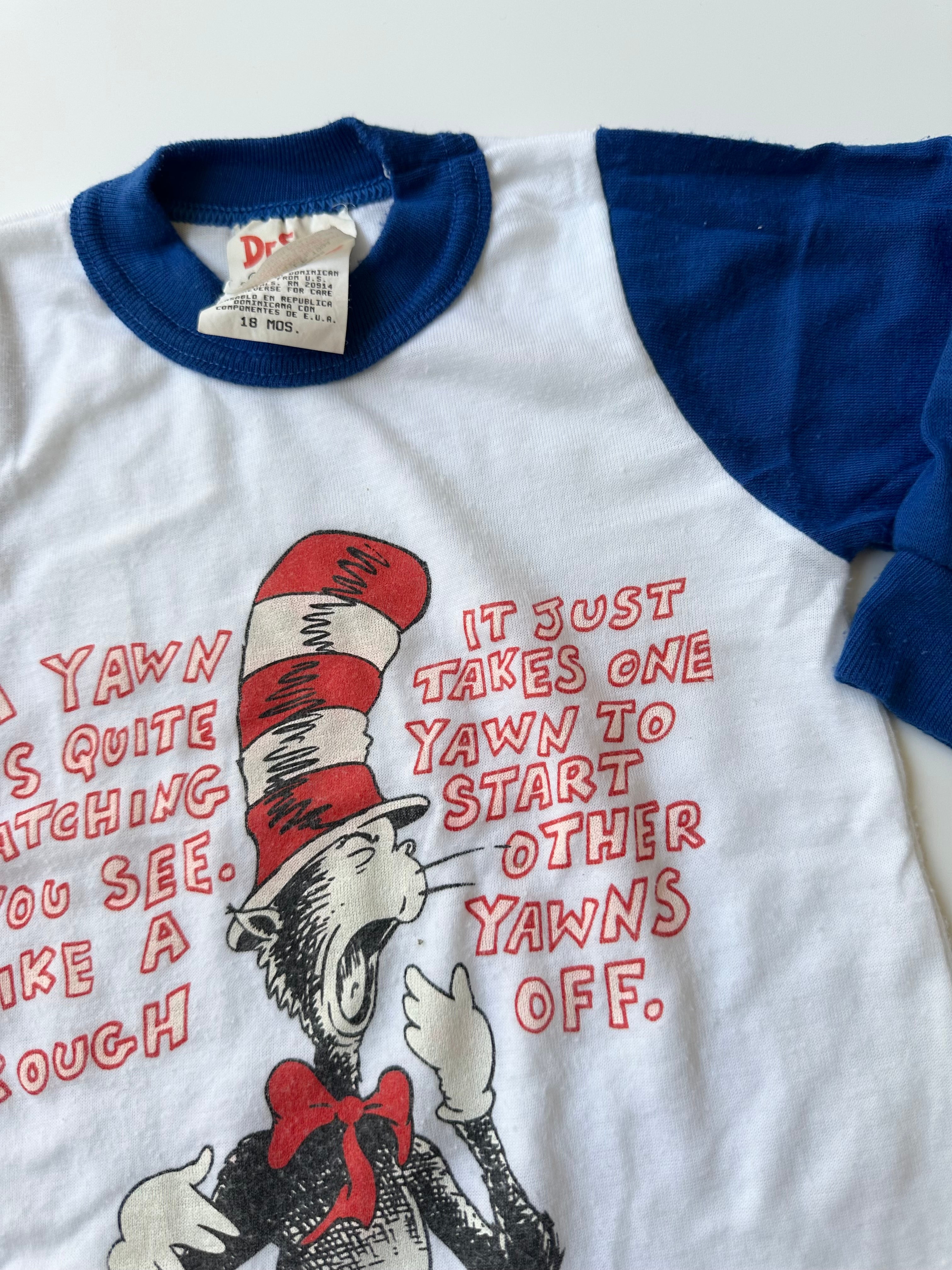 Vintage Dr. Seuss Cat in the Hat Romper 18 Months