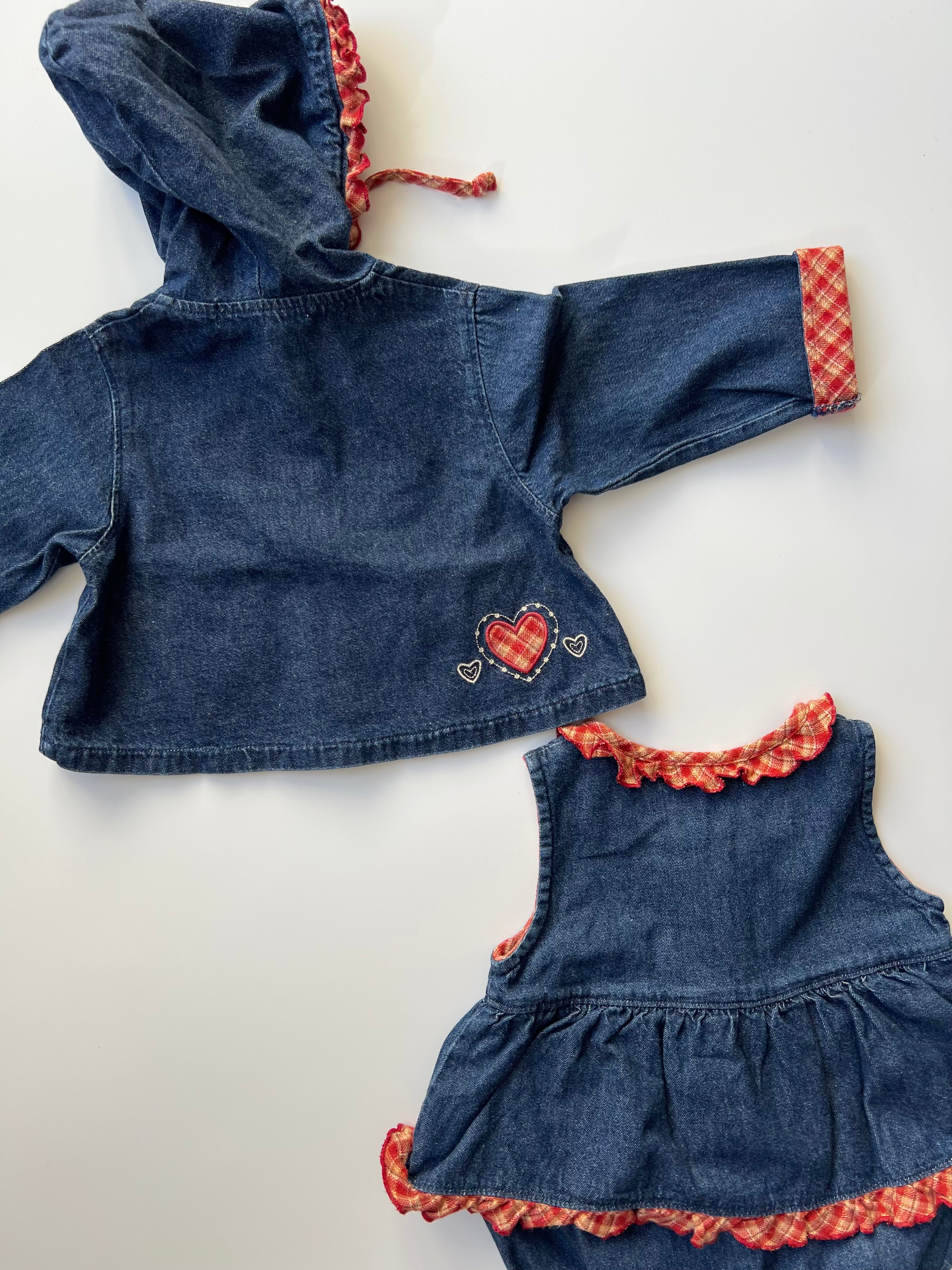 Vintage Petit Angelina Romper & Jacket Set 9-12 Months