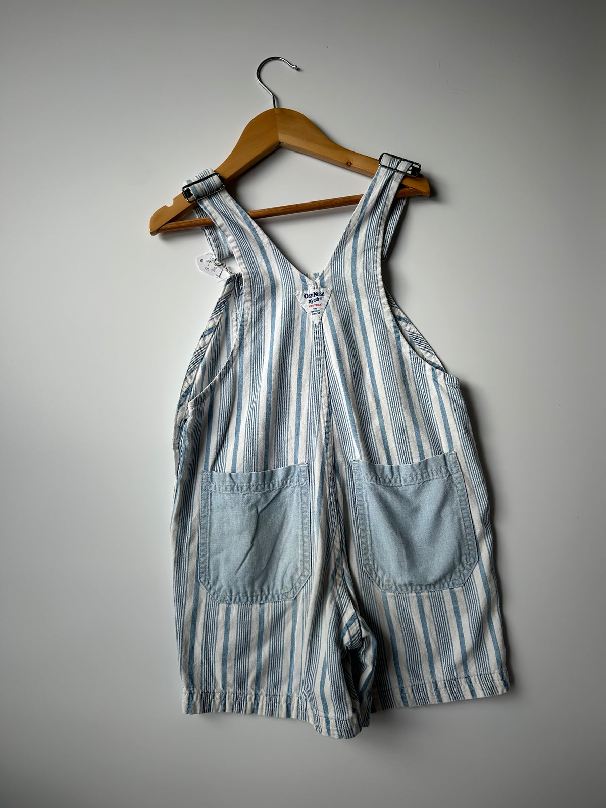 Vintage Blue and White Striped OshKosh Shorteralls 4-5 Years
