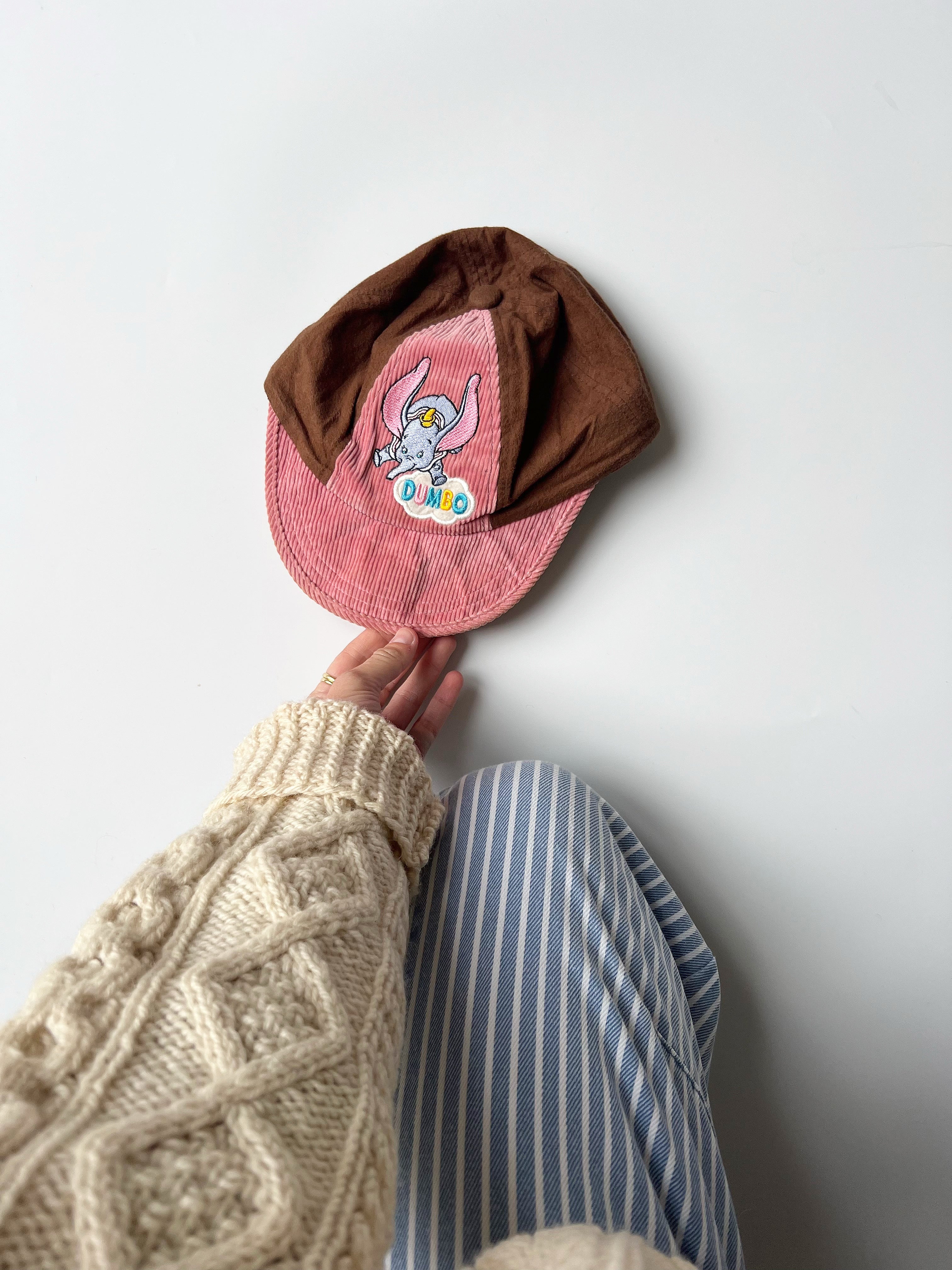 Dumbo Cap Pink and Brown 3-6 years