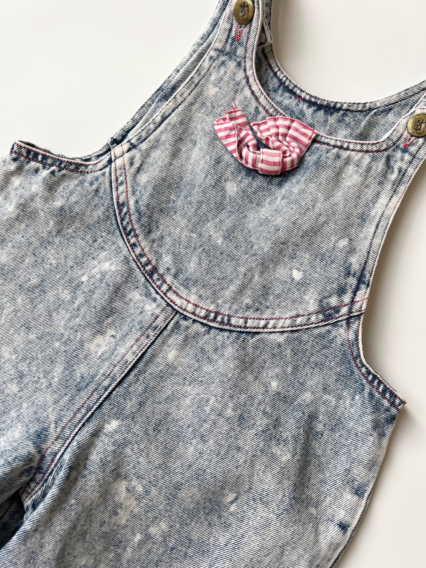 Vintage Kids Acid Wash Dungarees 3 years