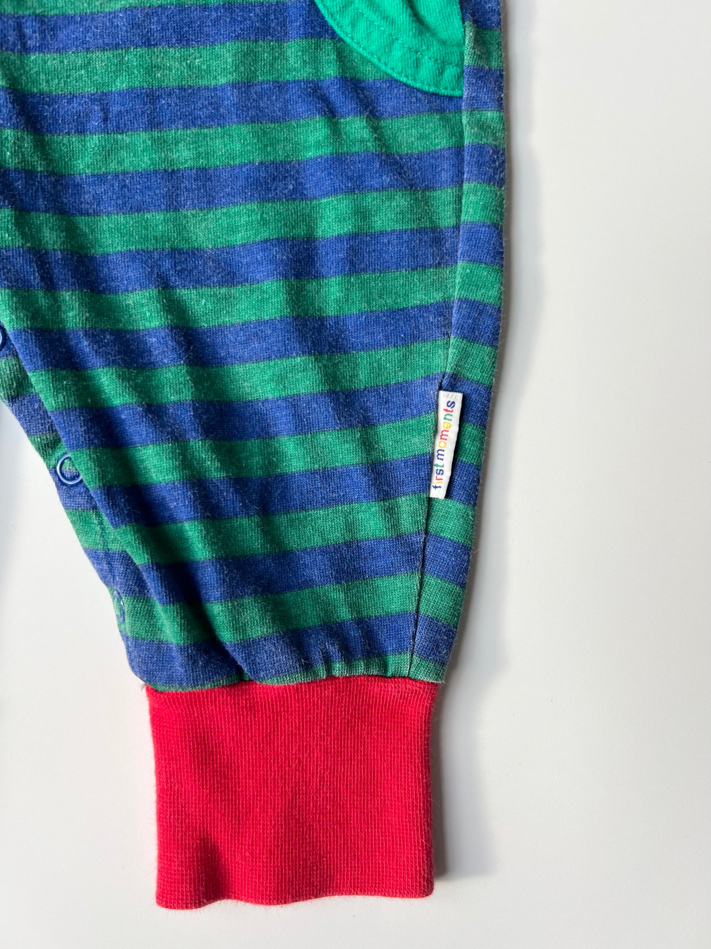 Vintage First Moments Kids Striped Romper 6-9 months