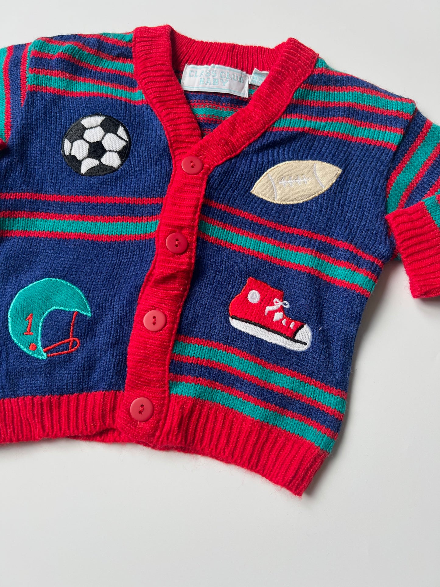 Vintage Children’s Baby Club Cardigan 12 Months