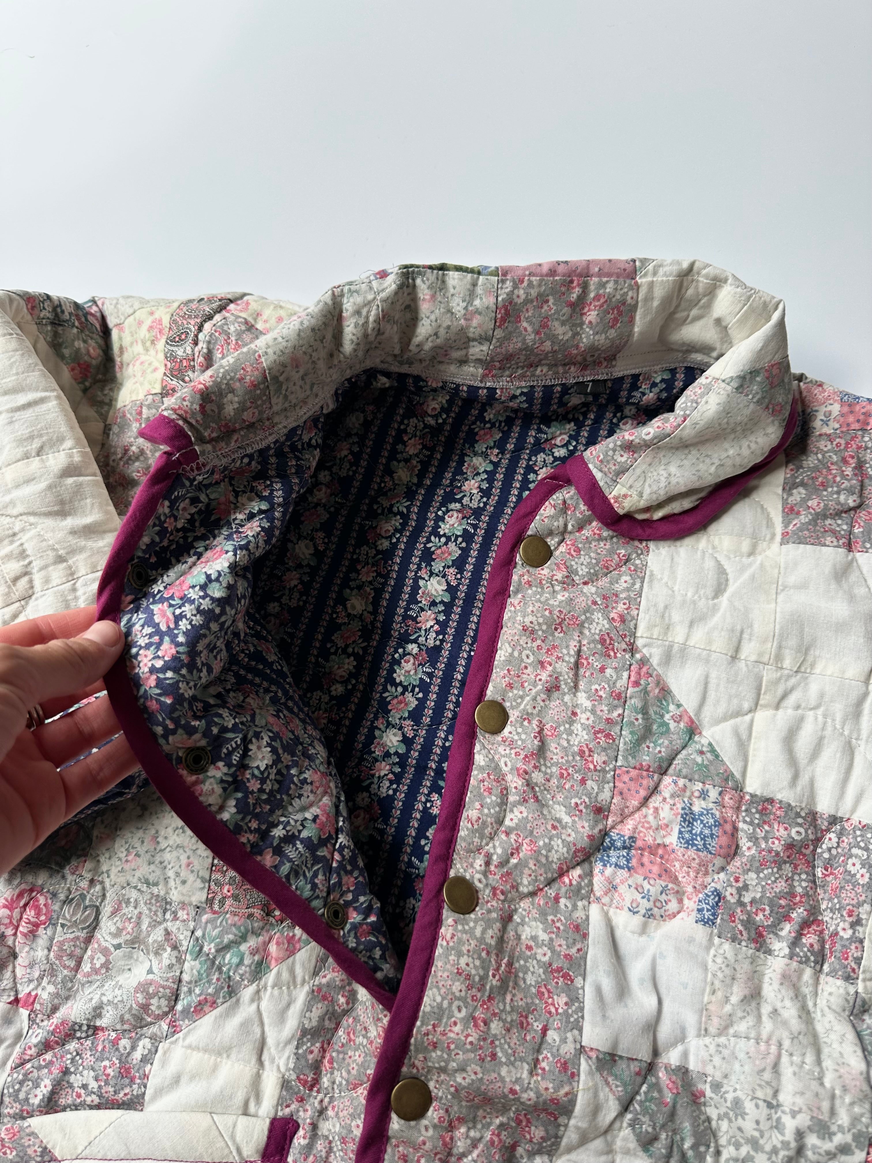 Upcycled Quilt Jacket 7 Years