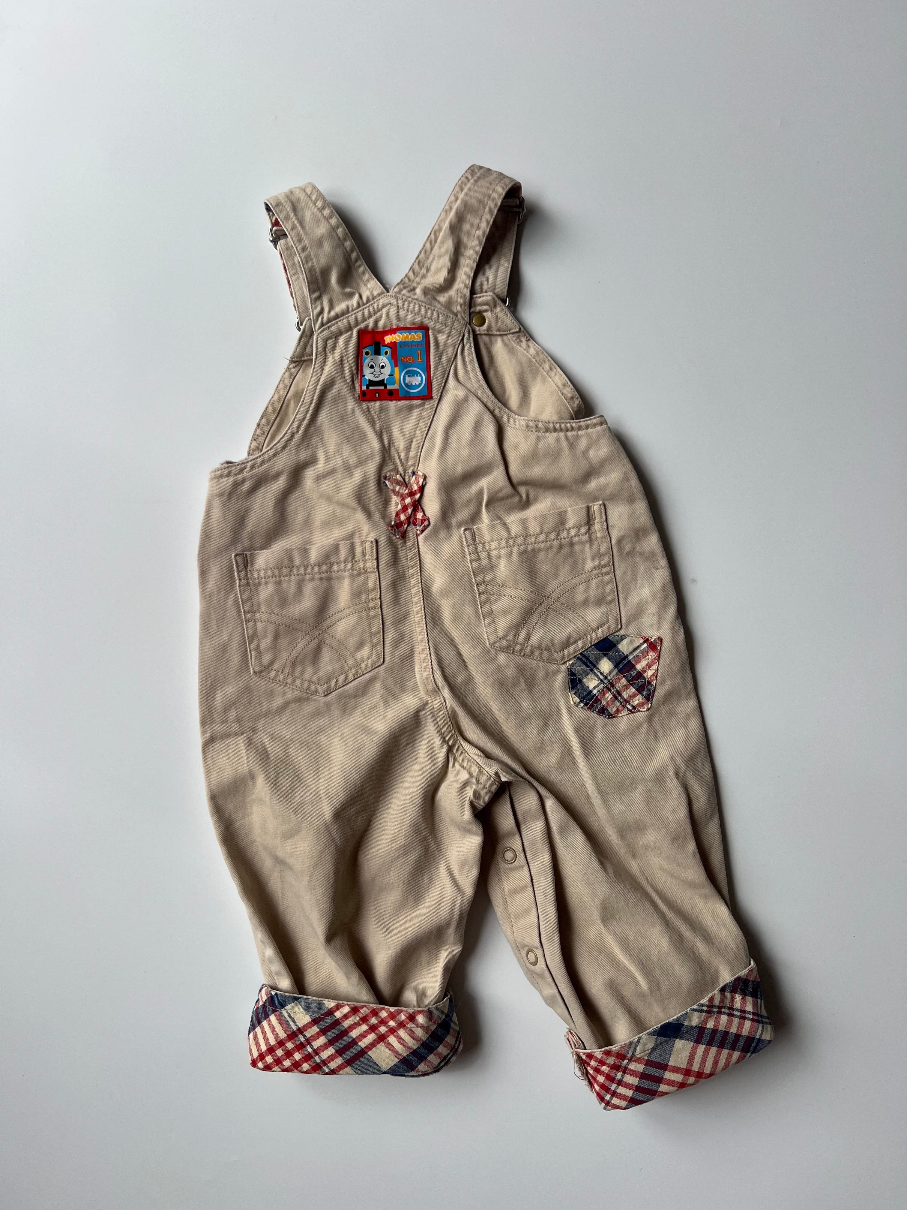Vintage Thomas The Tank Engine Dungarees 1-2 Years