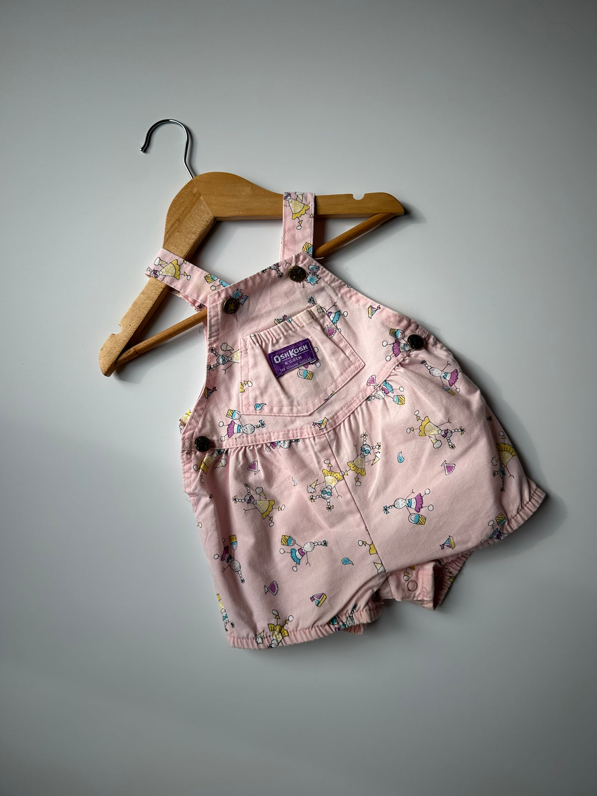 Pink OshKosh Shorteralls 12-18 Months