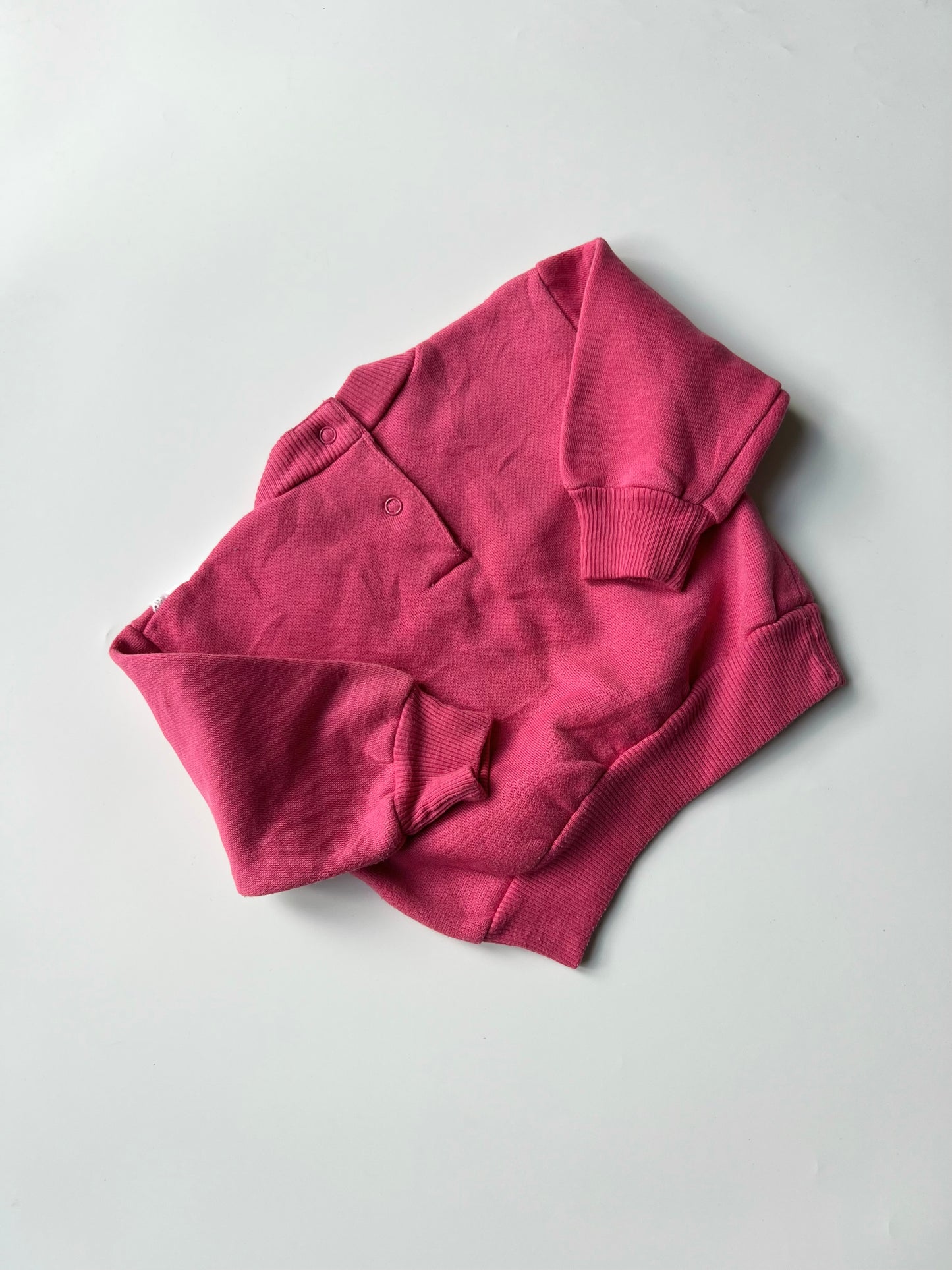 Pink Vintage Children’s Rose Detail Sweatshirt 12 Months