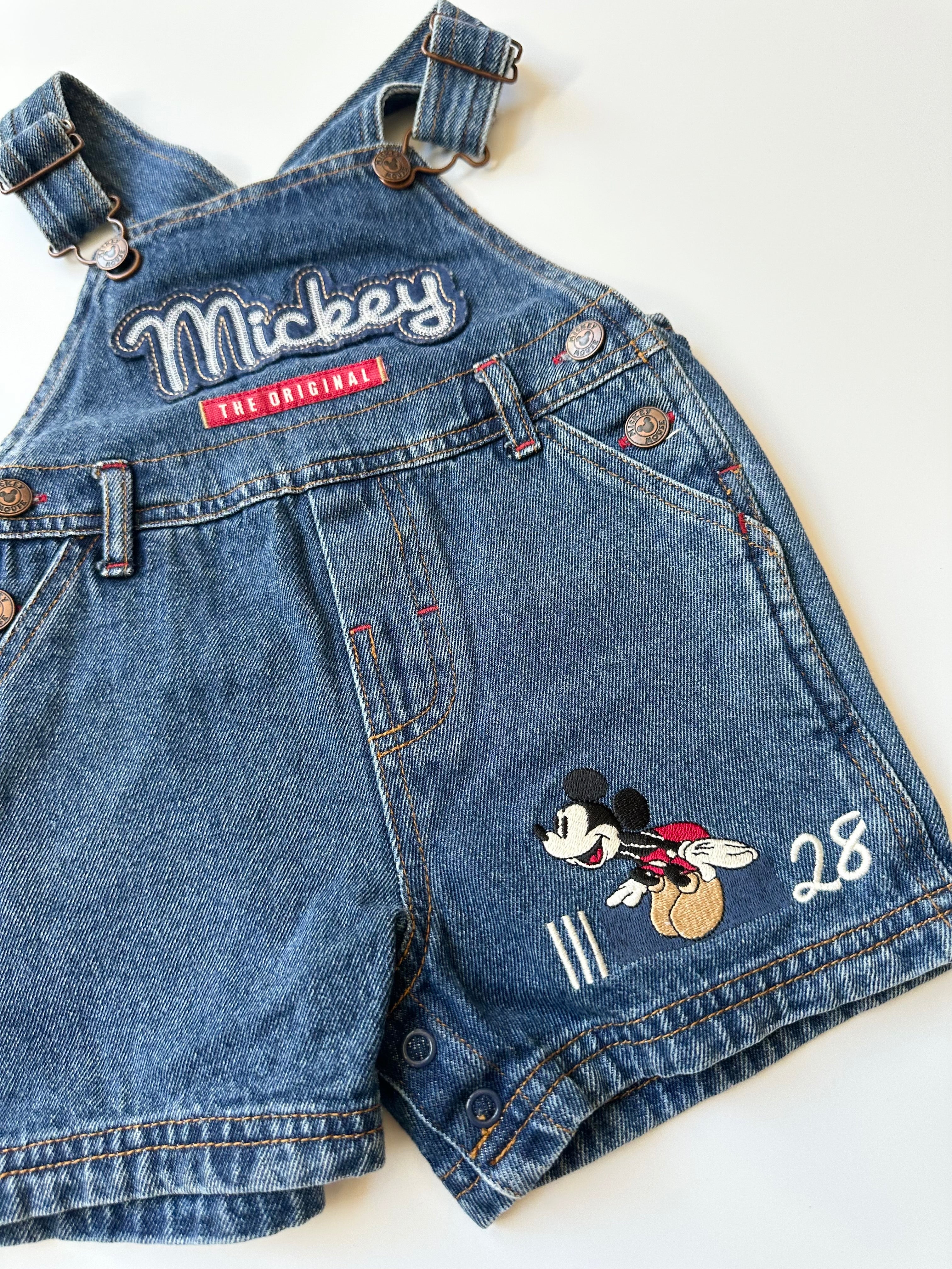 Vintage Disney Merch ❤️ Mickey Mouse Dungarees 9-12 Months