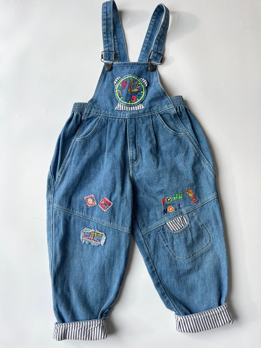 Vintage Denim Dungarees 5-7 Years