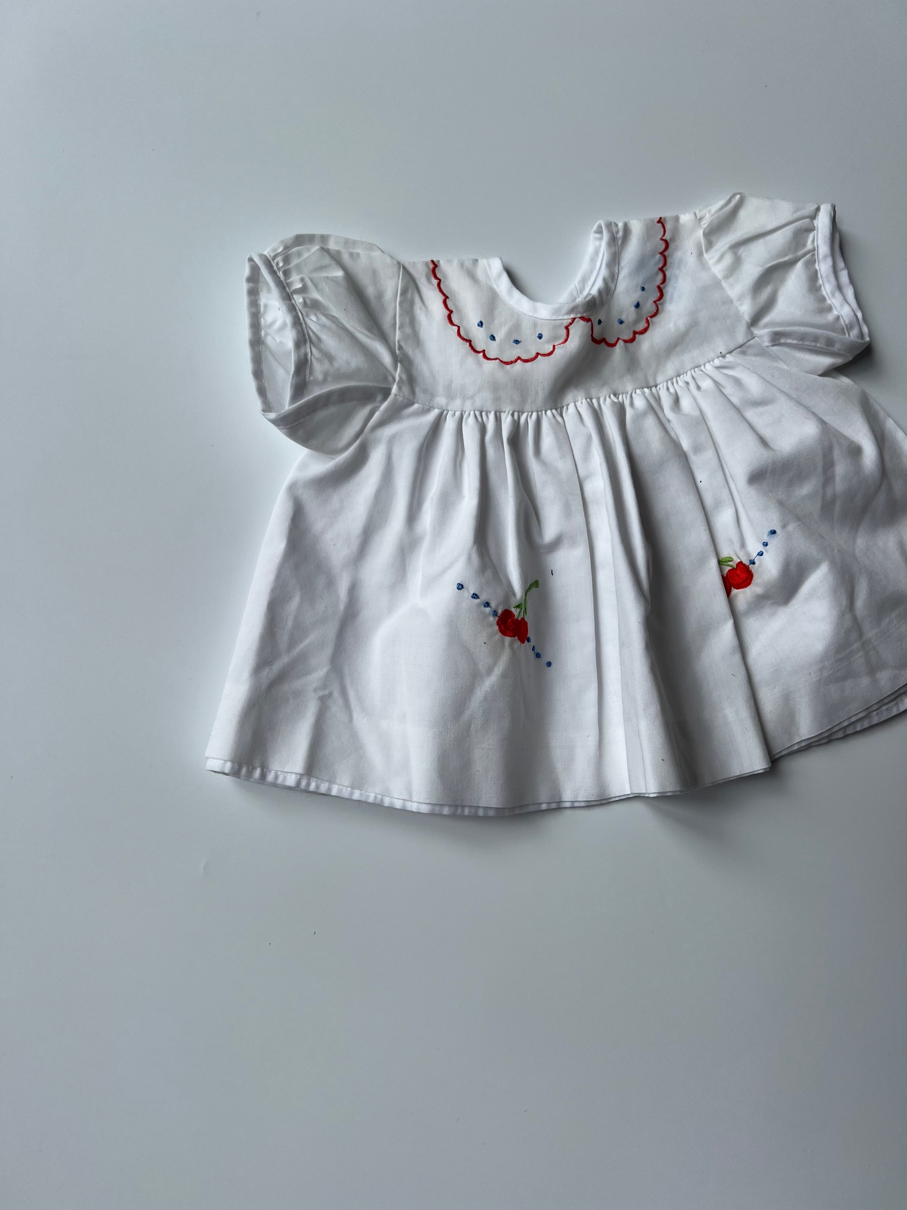 Vintage Harringtons Baby Dress with Cherry Detail 🌸🍒🌸🍒 0-3 Months