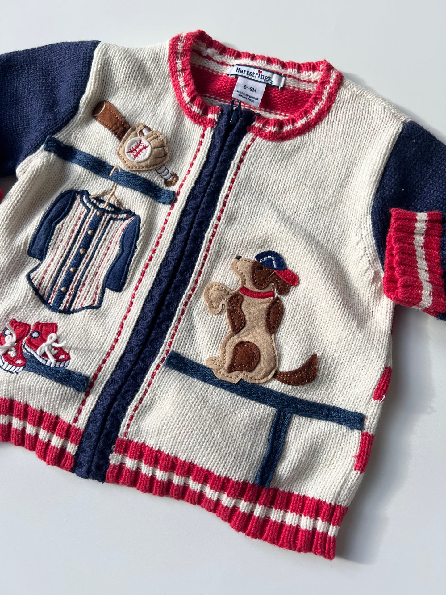 Vintage Hartstrings Baby Zip Jacket 6-9 Months