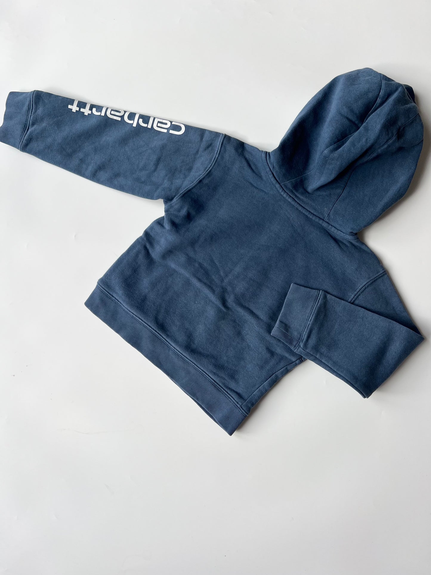 Vintage Carhartt Blue Zip Sweatshirt 3-4 Years