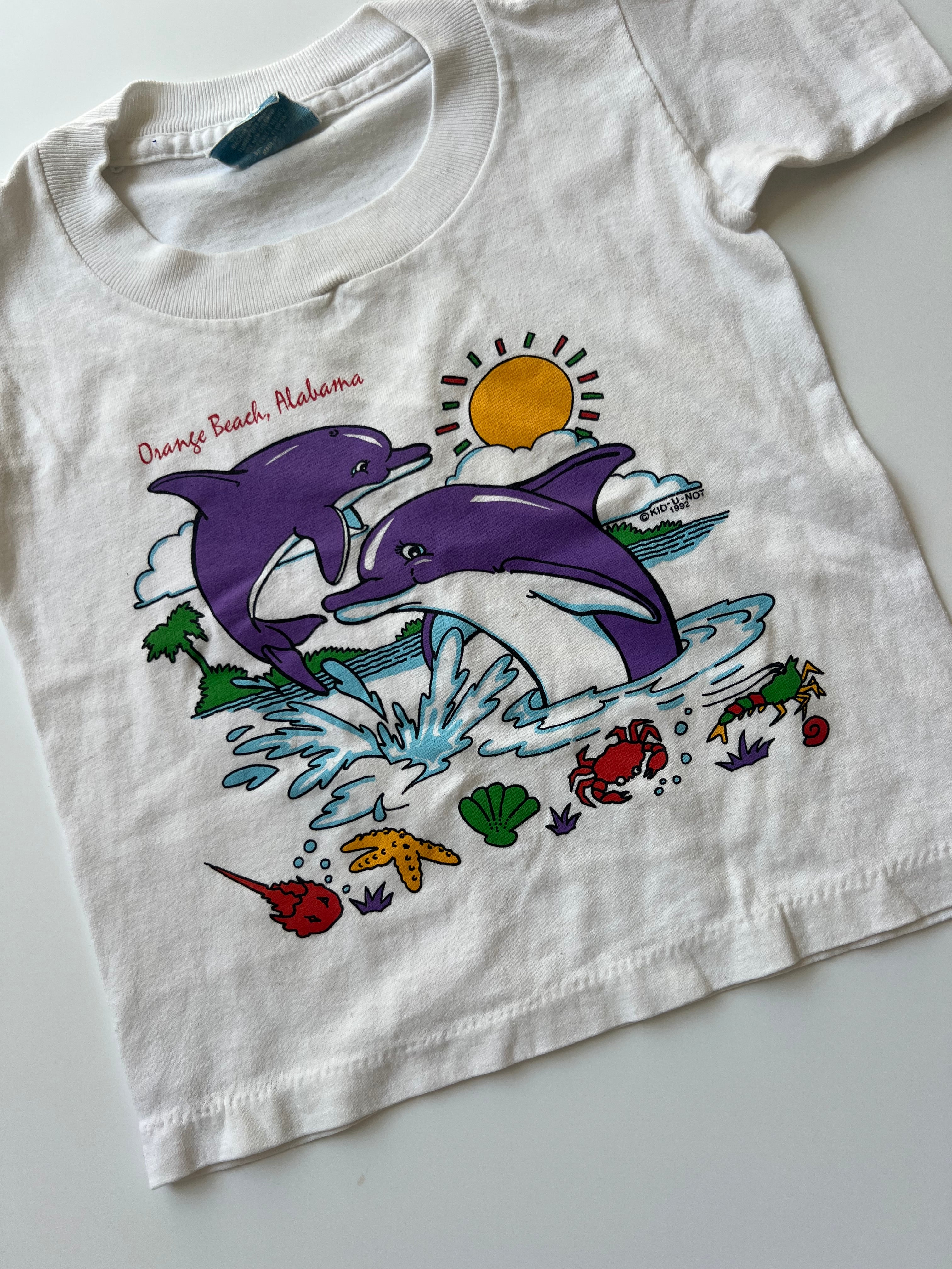 Vintage Single Stitch Alabama Dolphin Tee 2-4 Years