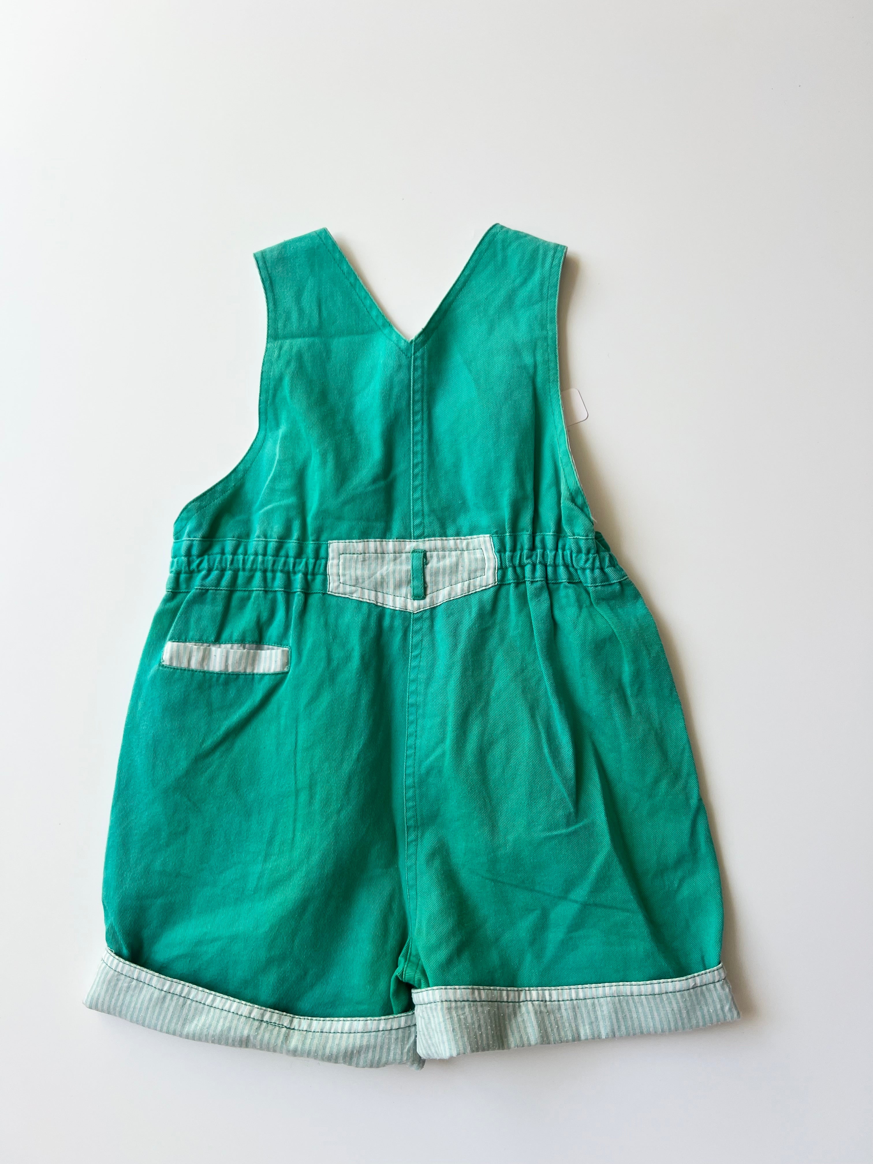Vintage Little Sailor Dungaree Shorts 18-24 Months