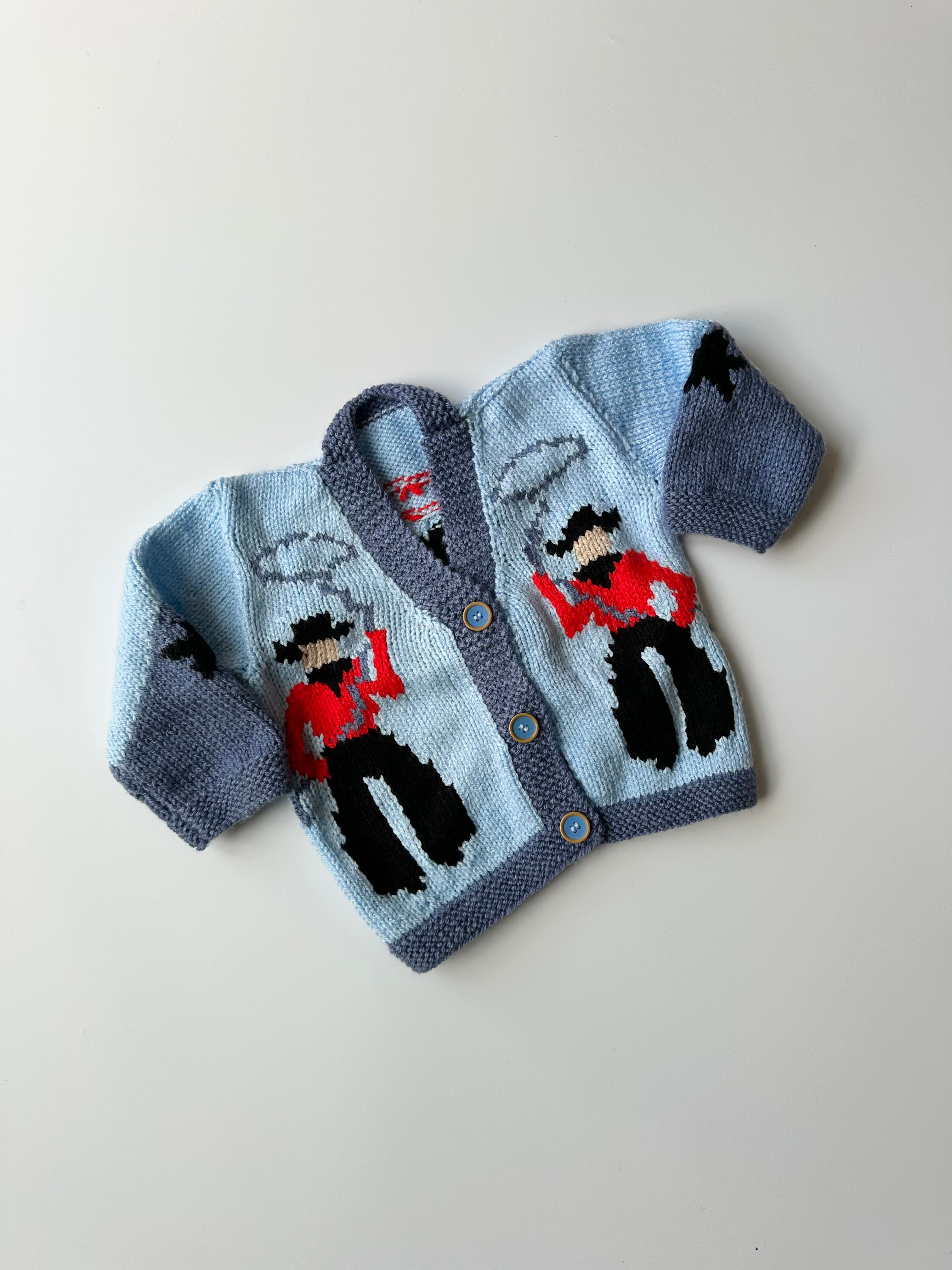 Hand-Knitted Cowboy/girl Jumper 3-4 Years