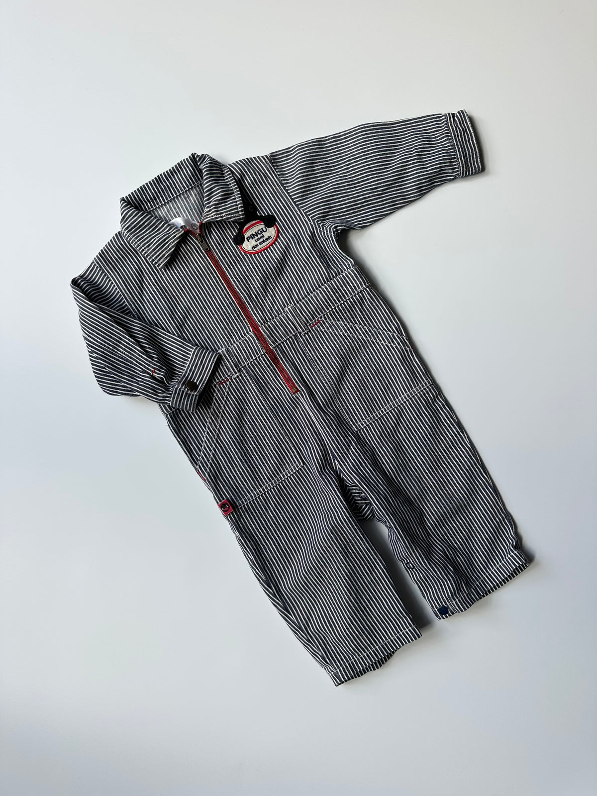 Pingu Hickory Striped Boilersuit 1-2 Years