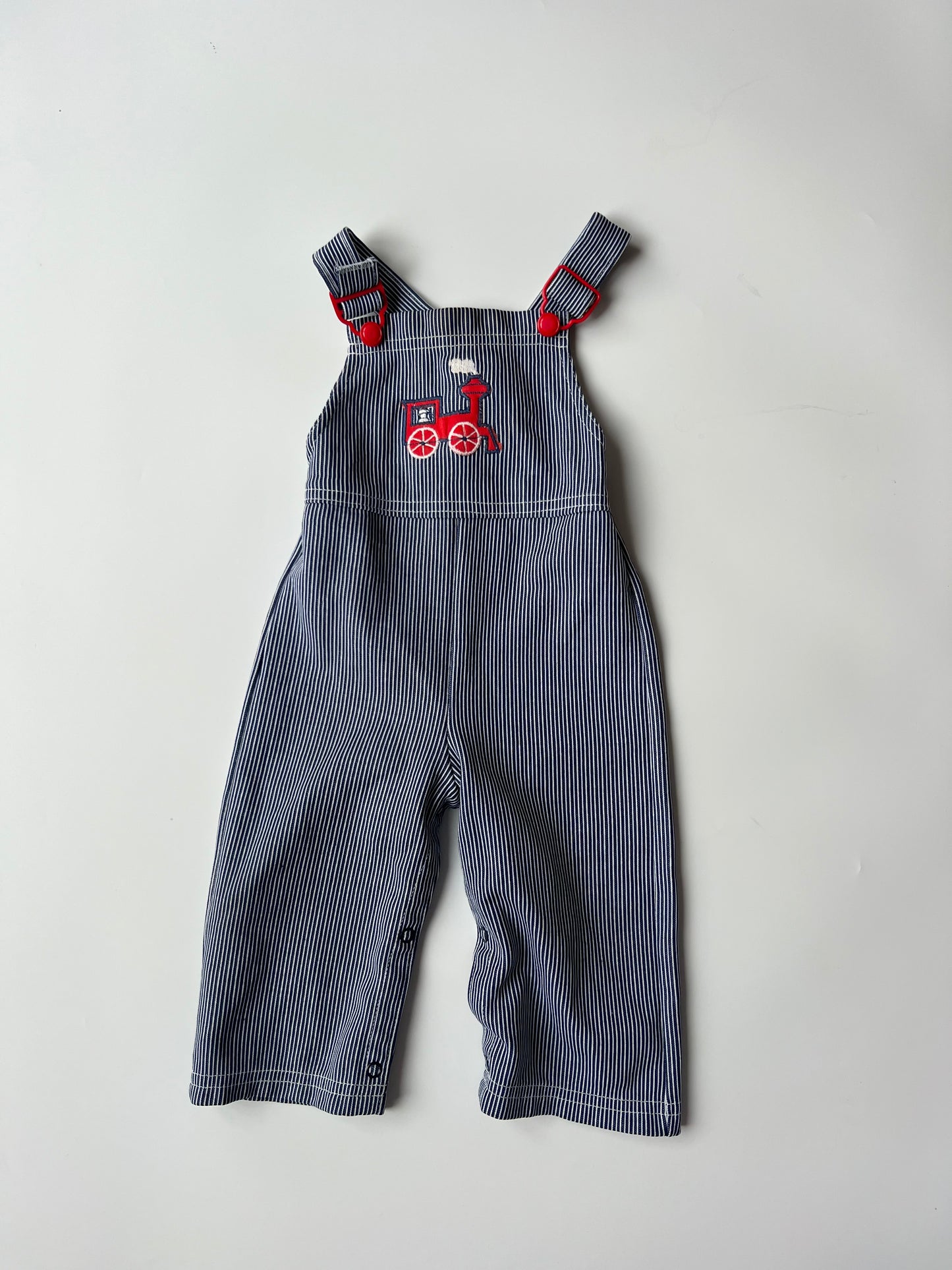 Vintage Carter’s Striped Kids Dungarees 12-18 months
