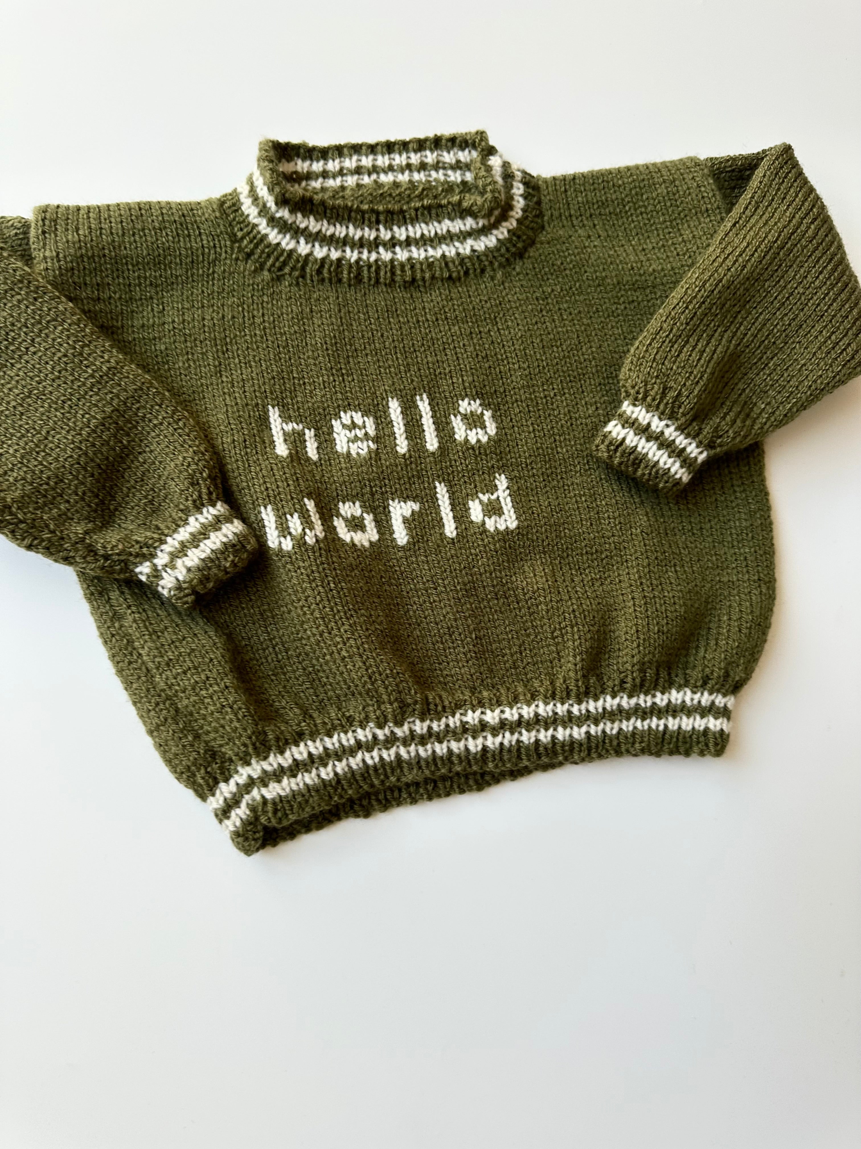 Hand Knitted Jumper 9-18 months