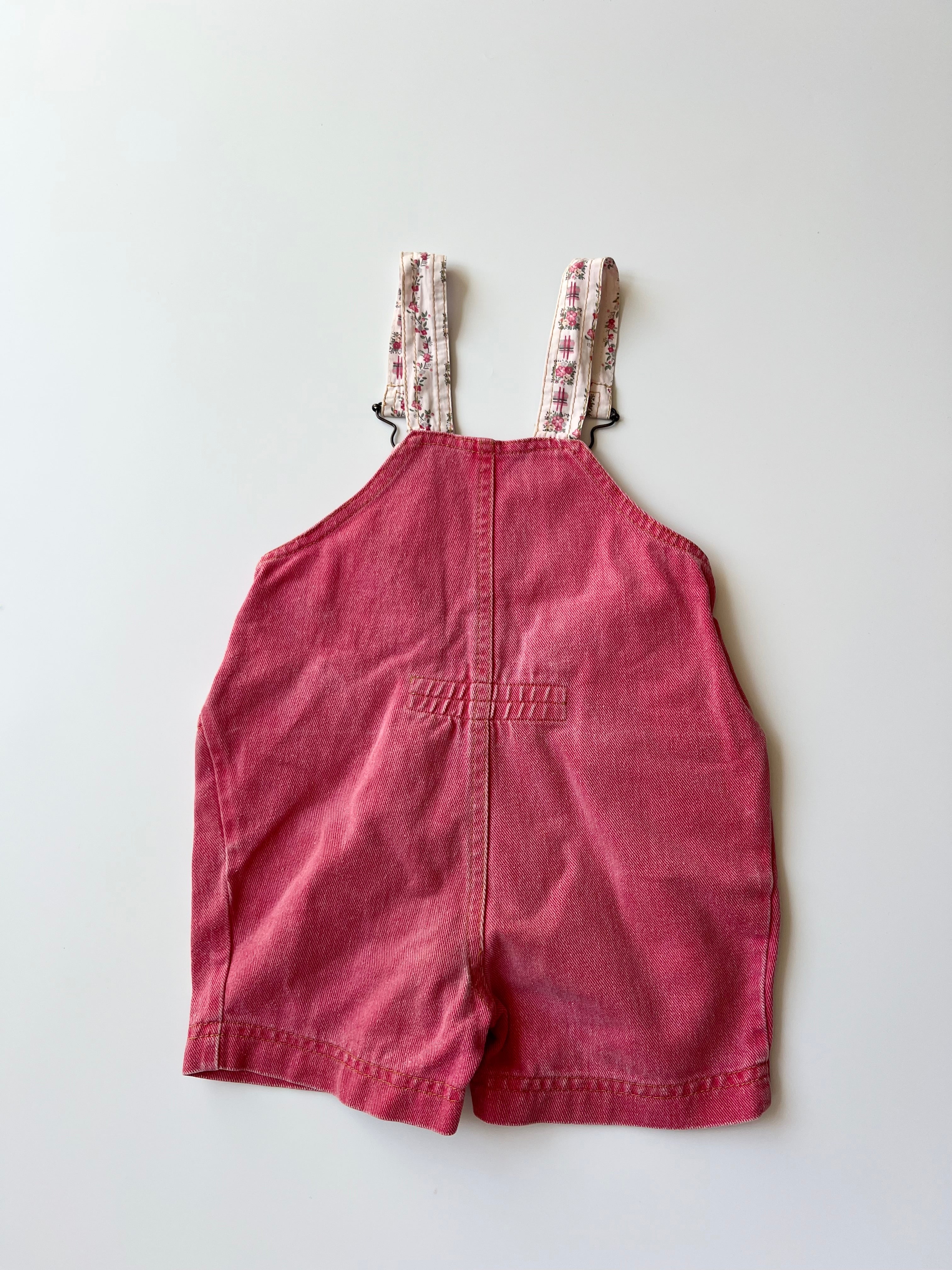 Vintage Italian Denim Red Children’s Shorteralls 4-6 Years