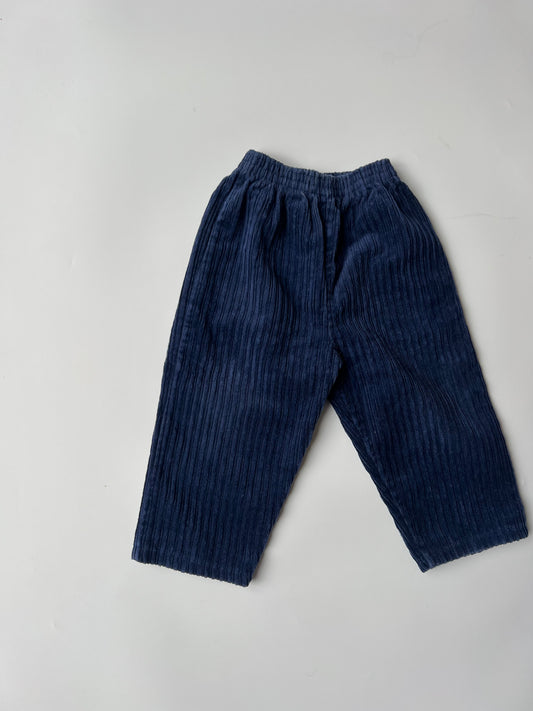 Vintage Mothercare Blue Cord Children’s Trousers 12-18 Months